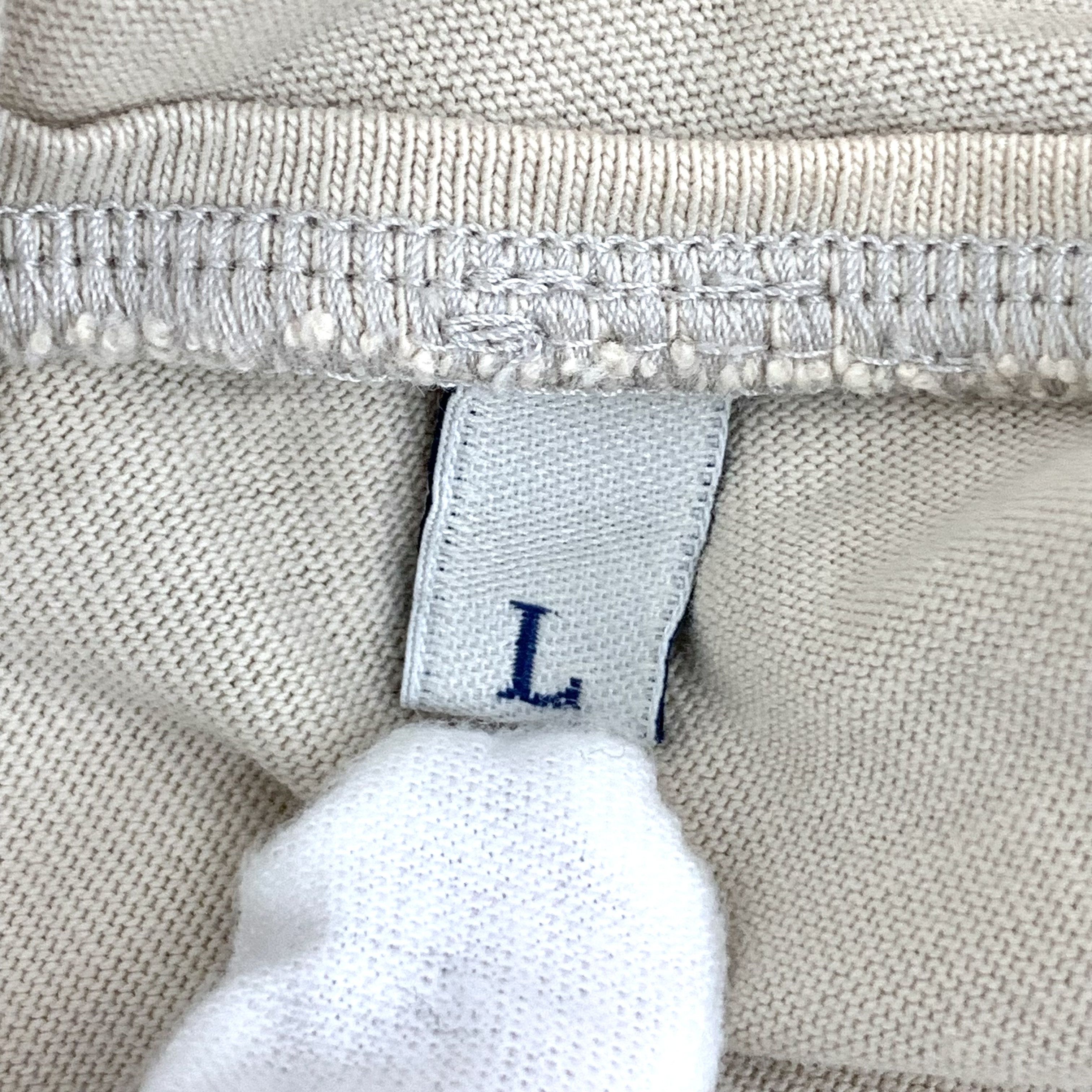 Moncler Moncler Embroidered Logo Tee Beige (L) Size US L / EU 52-54 / 3 - 5 Thumbnail