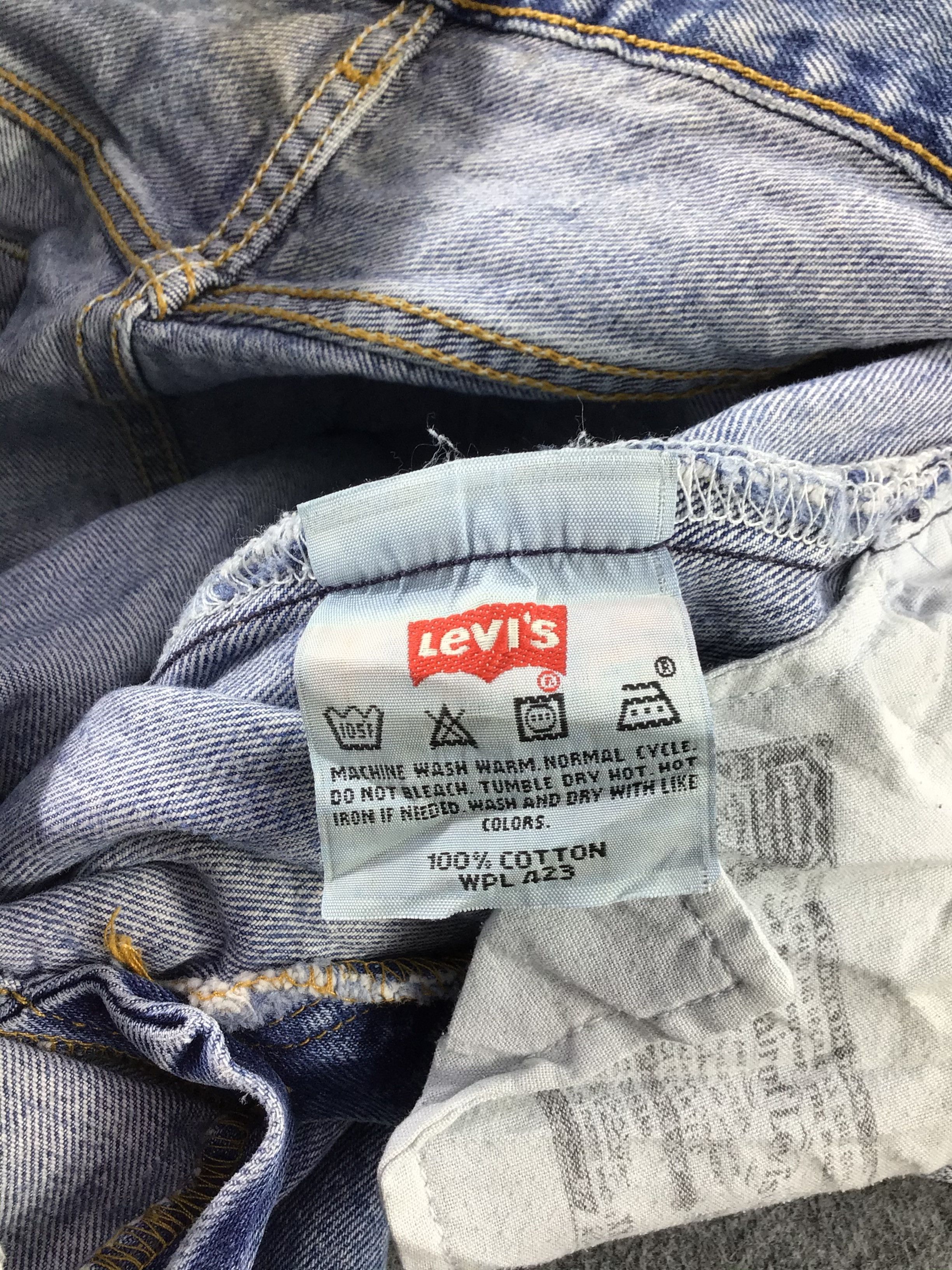 Levi's Vintage 90s Levis 501 Jeans Stone Wash Denim KJ166 Size US 34 / EU 50 - 10 Thumbnail
