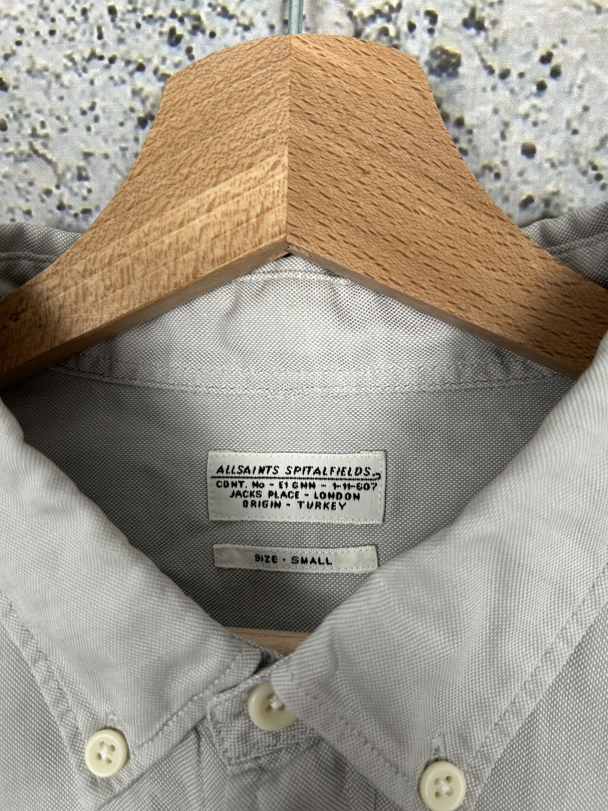 Allsaints Allsaints Designer Grey Short Sleeve Shirt Streetwear Punk Size US S / EU 44-46 / 1 - 6 Thumbnail