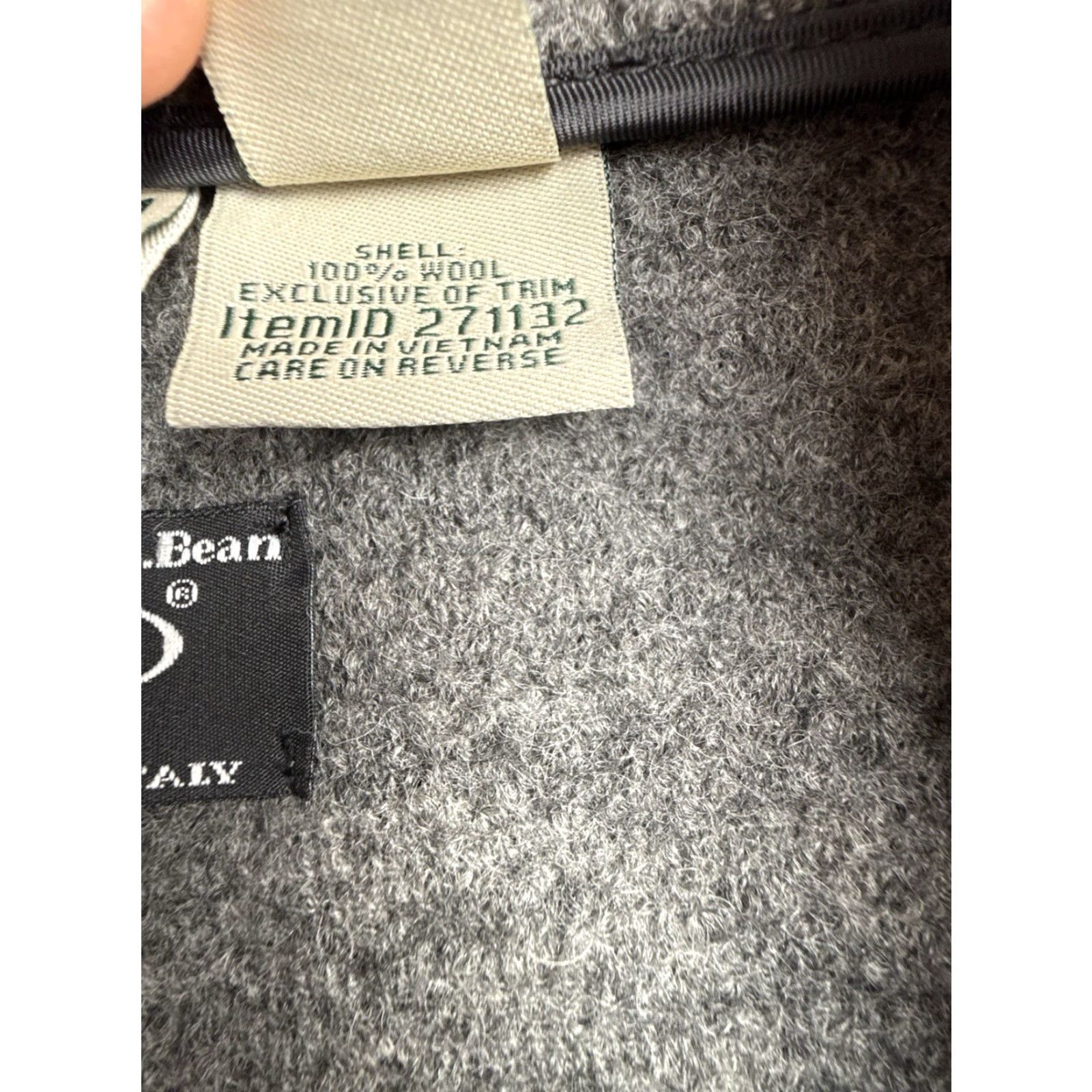 Vintage VINTAGE L.L. Bean Coat Bellandi From Italy Long Gray Heavy Wool Coat M Size M / US 6-8 / IT 42-44 - 3 Thumbnail
