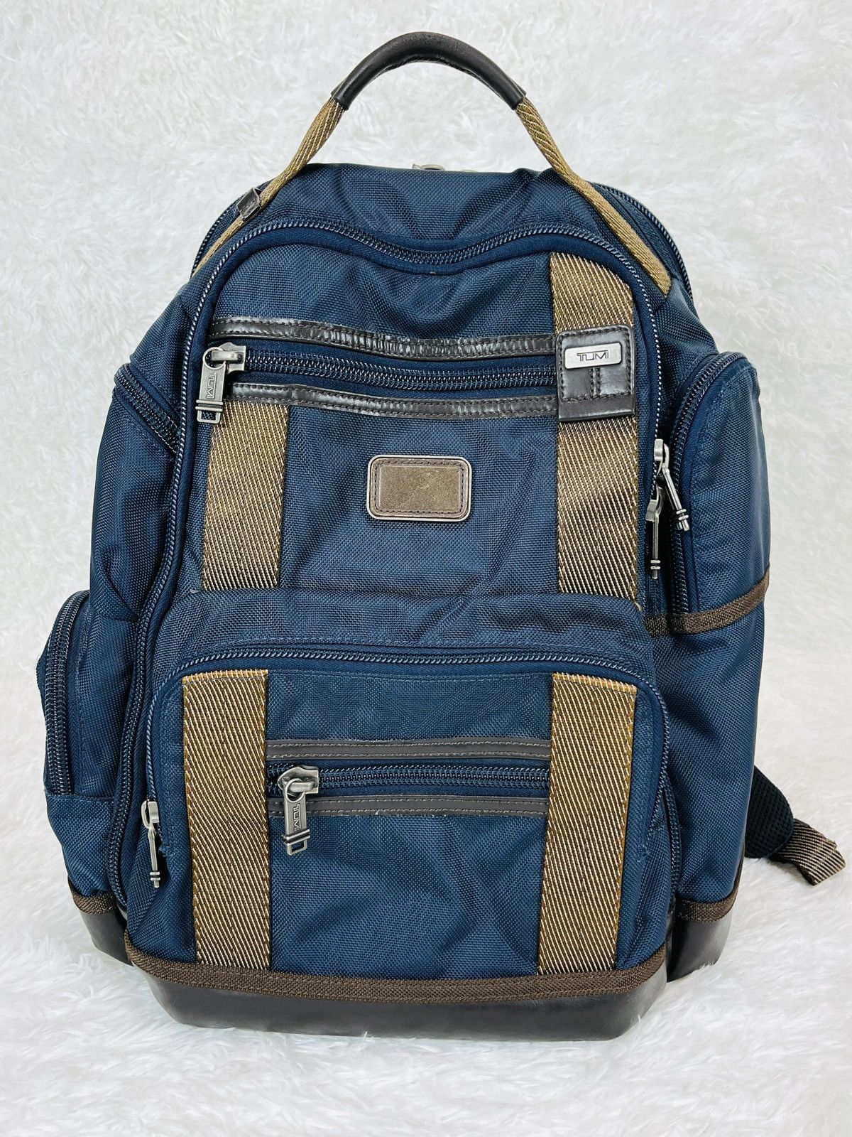 image of Tumi Alpha Bravo Kingsville Deluxe Brief Pack in Navy, Men's