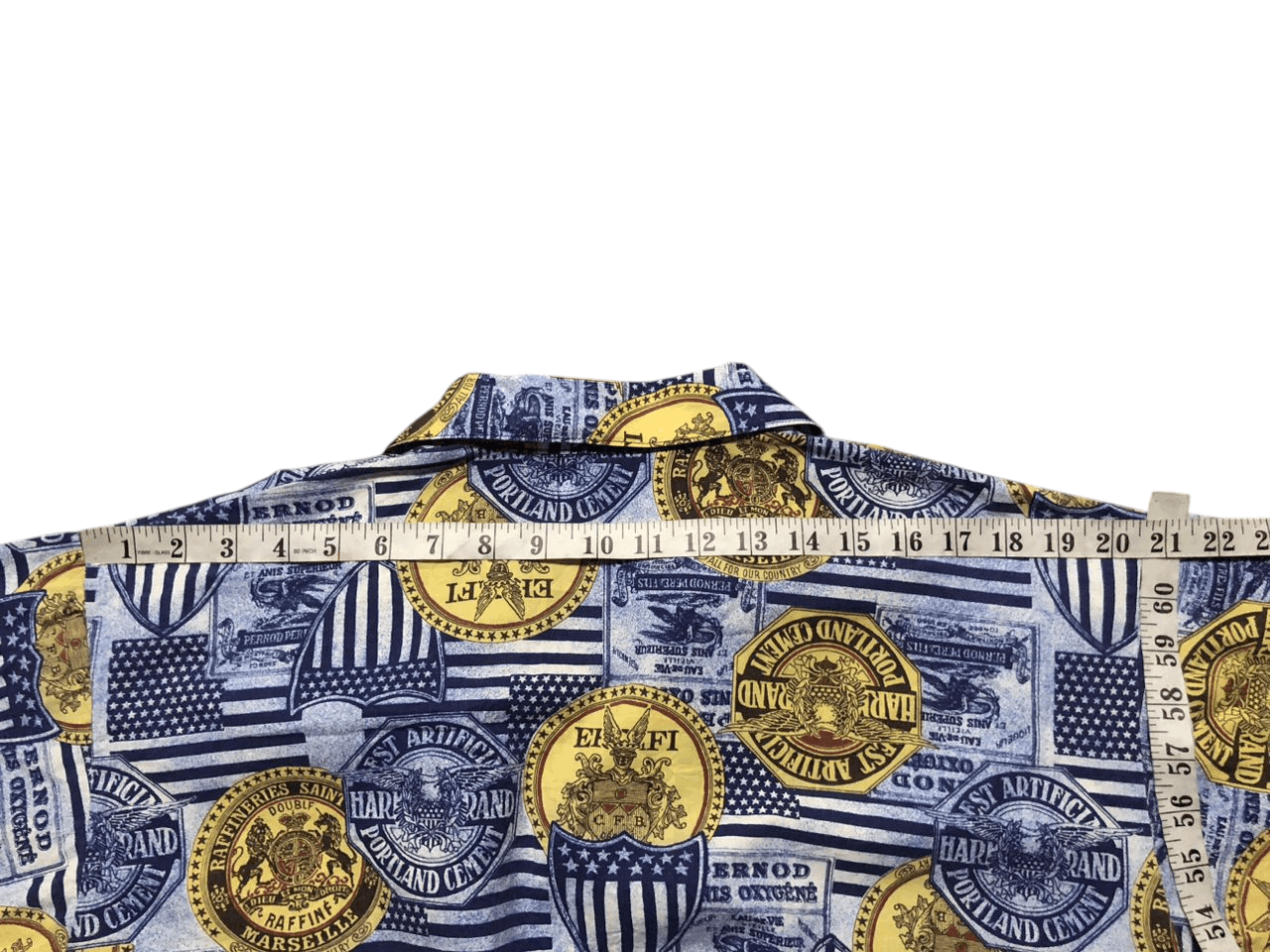 Japanese Brand 80s-90s Vintage Ranian All Over Print Open Collar Shirt Rare Size US L / EU 52-54 / 3 - 15 Thumbnail