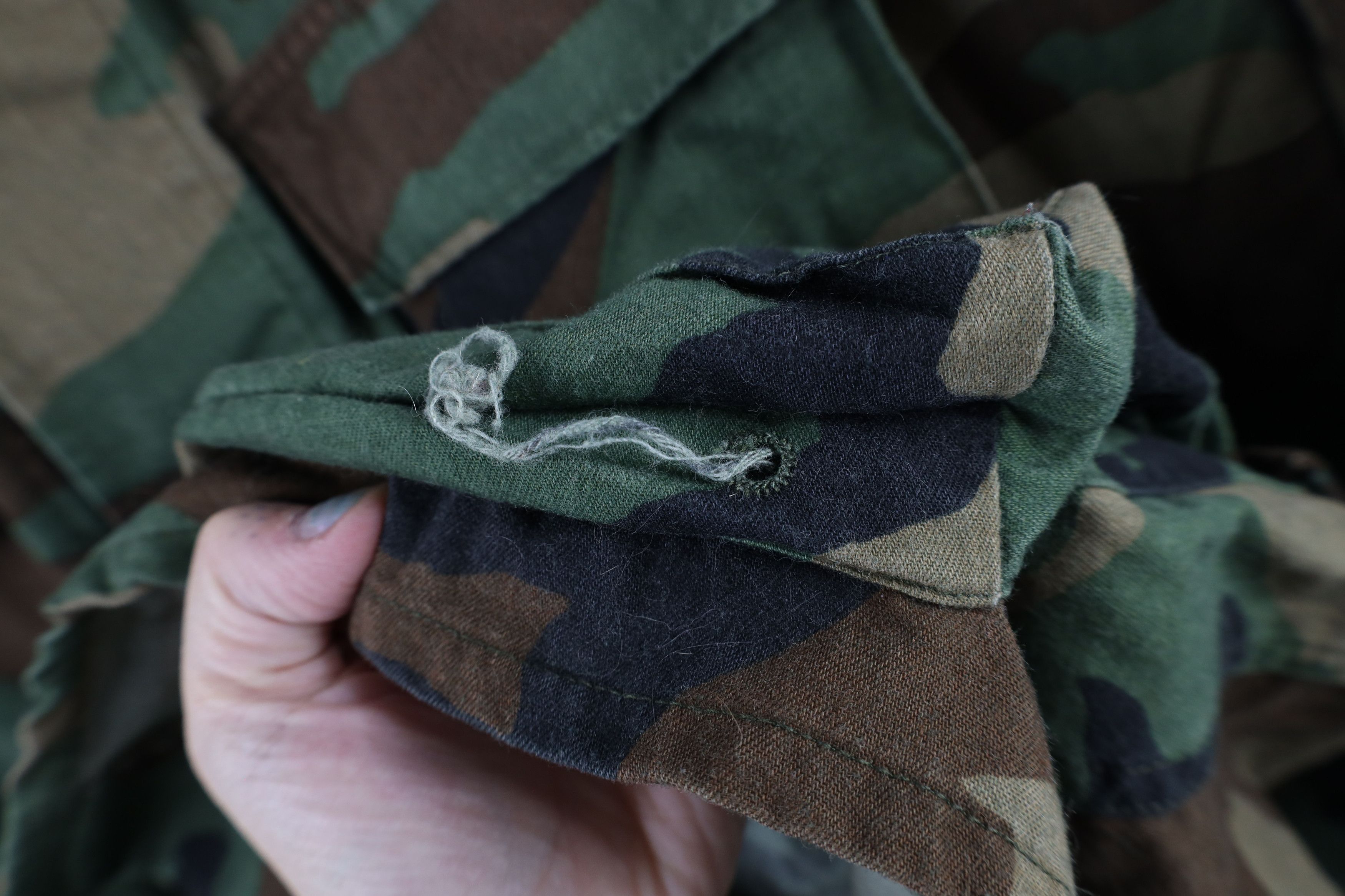 Vintage Vintage 90s Woodland Camouflage Combat Coat Jacket USA Size US M / EU 48-50 / 2 - 4 Thumbnail