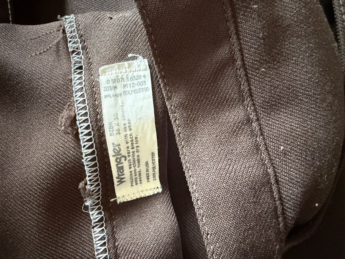Wrangler Vintage Wrangler Western Brown Pleated Dress Slacks 38x30 Size US 38 / EU 54 - 7 Thumbnail