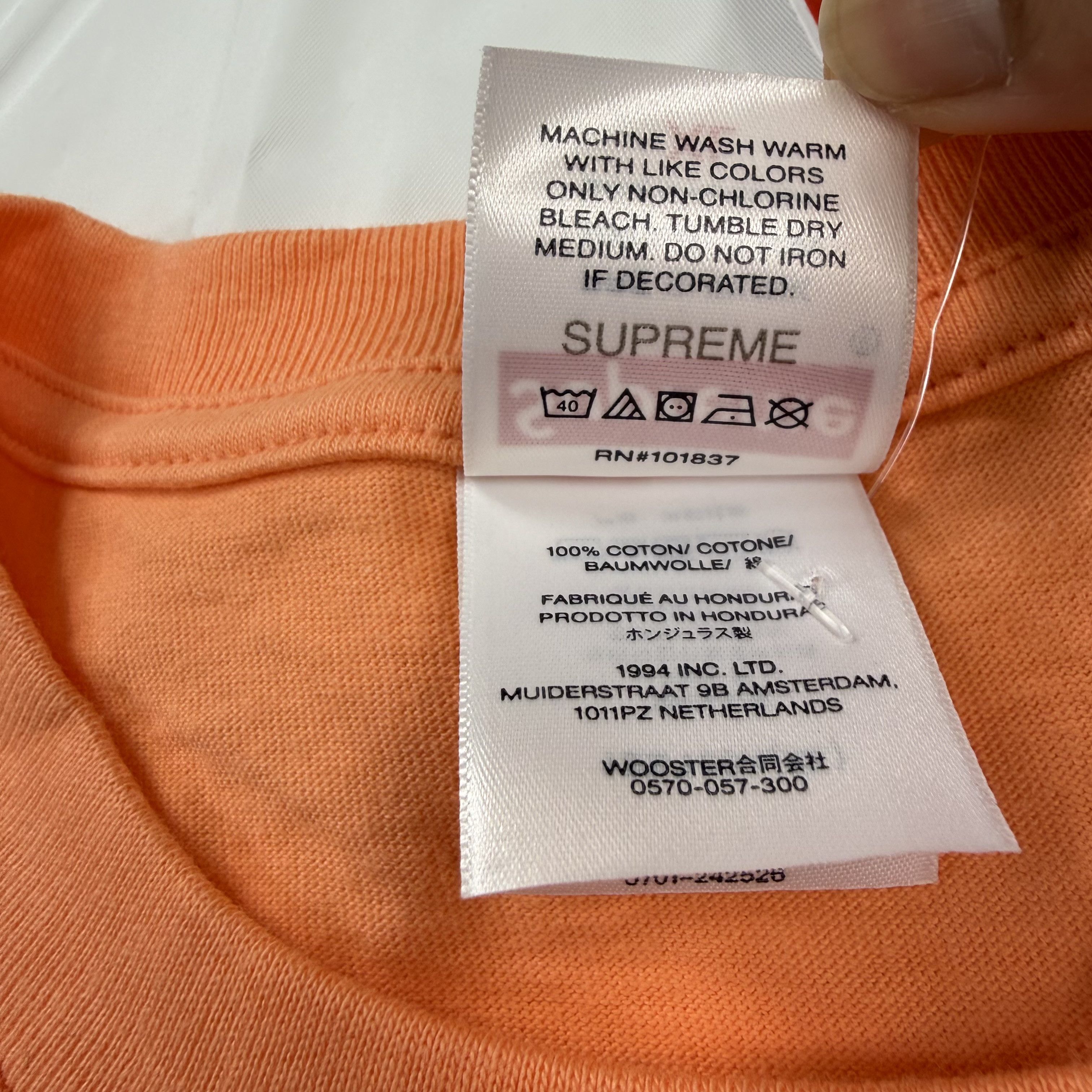 Supreme Supreme RX Tee Orange Logo Graphic Cotton Shirt XL NEW Size US XL / EU 56 / 4 - 6 Thumbnail