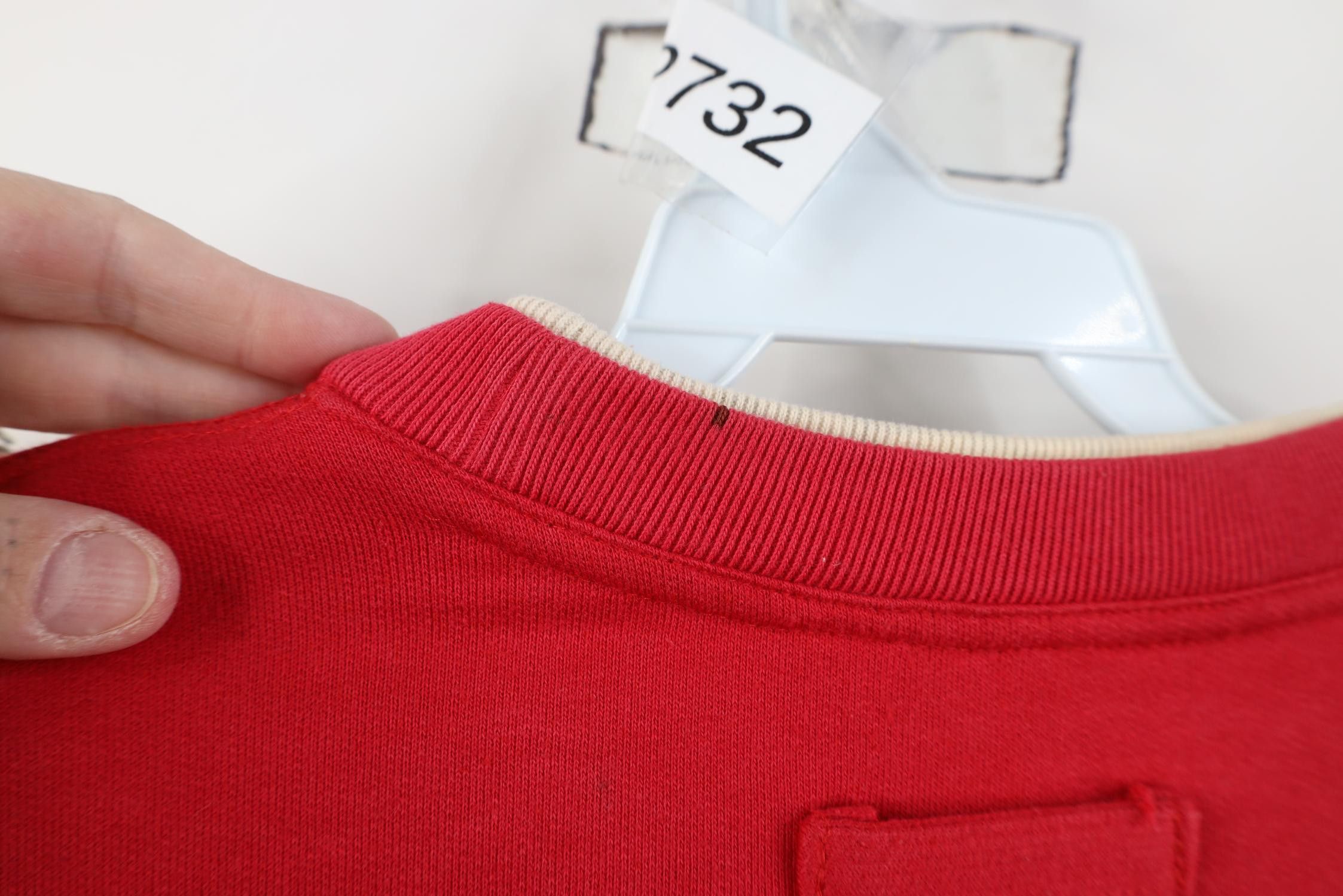 Champion Vintage 90s Champion Spell Layered Crewneck Sweatshirt Red Size M / US 6-8 / IT 42-44 - 10 Thumbnail