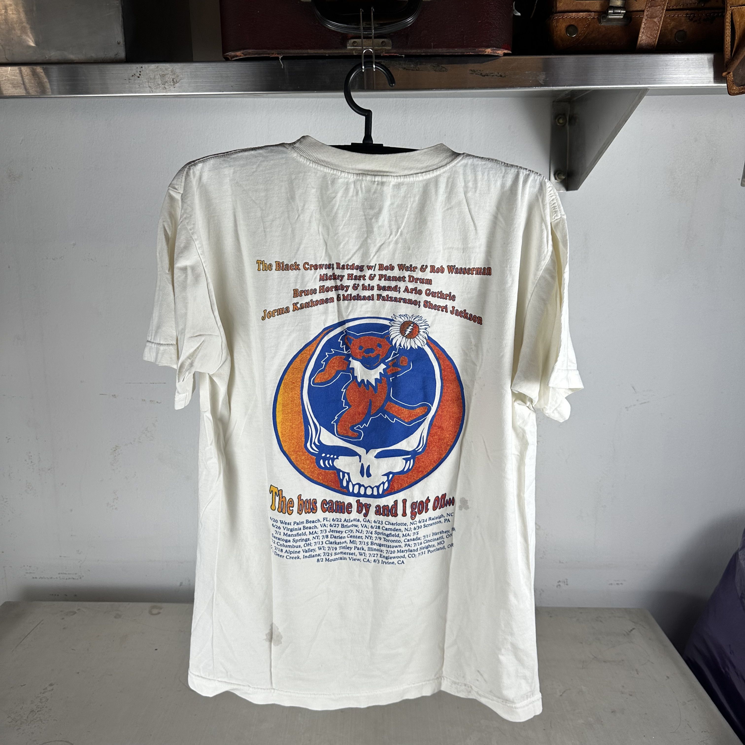 Vintage 1997 Furthur Festival Summer Tour Grateful Dead T-shirt Size US L / EU 52-54 / 3 - 3 Thumbnail