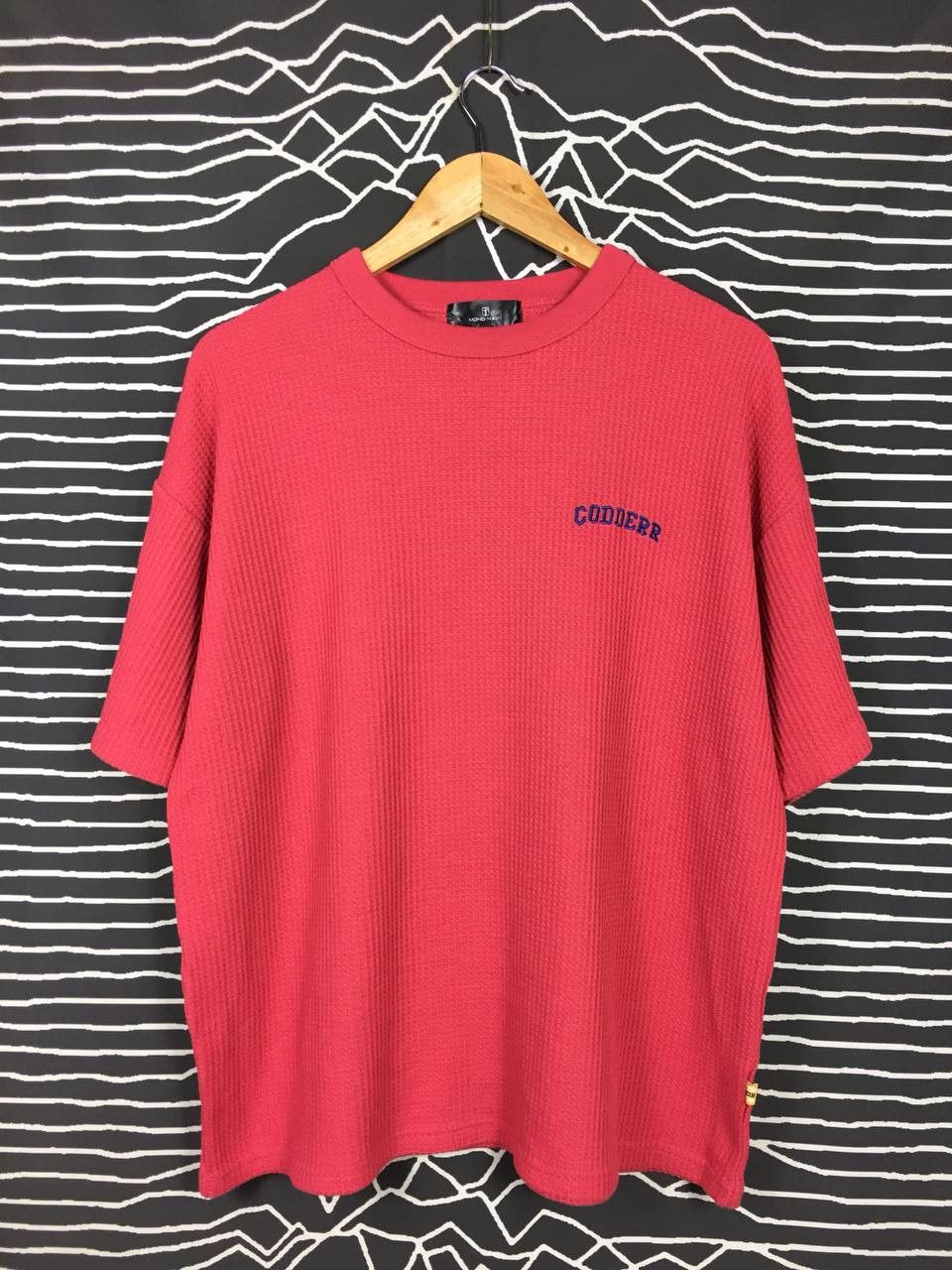 Japanese Brand × Vintage Mono-Mart Codderr Embroidered Logo Oversized Waffle Tee Size US L / EU 52-54 / 3 - 2 Thumbnail