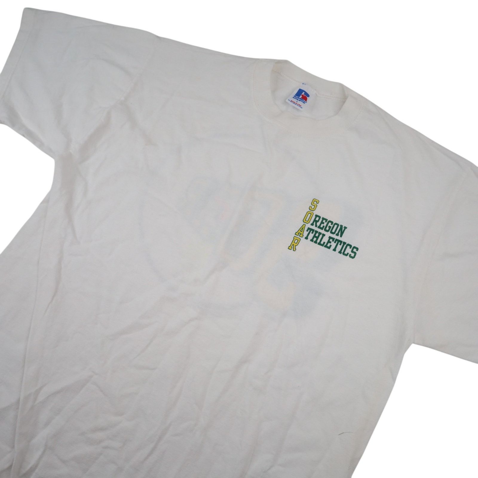 Russell Athletic × Vintage VTG 80s Russell Athletics SOAR Oregon Athletics Graphic T Size US L / EU 52-54 / 3 - 3 Thumbnail