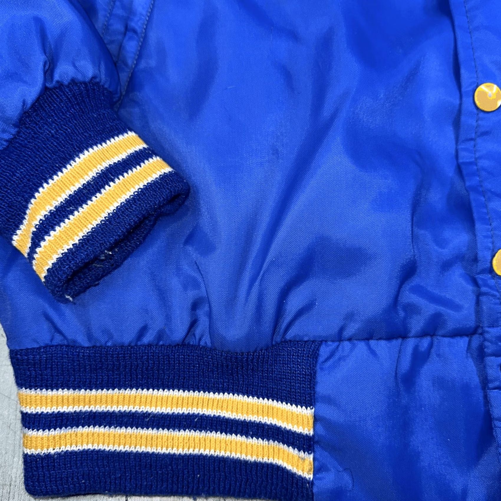 Vintage VINTAGE Westwind Baseball Jacket Men's Blue 1970S Bomber L Blue Raiders Size US L / EU 52-54 / 3 - 3 Thumbnail