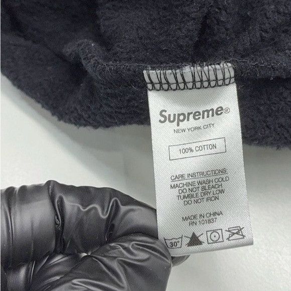 Supreme Supreme Diagonal Hooded Sweatshirt In Black M Size US M / EU 48-50 / 2 - 7 Thumbnail