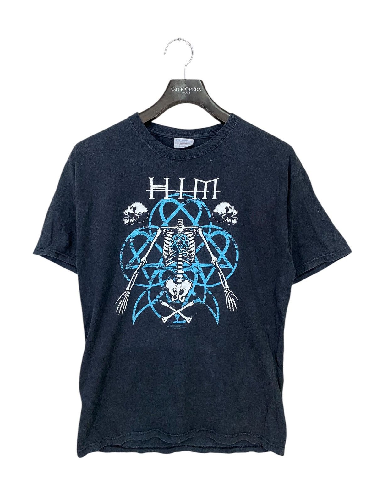 Band Tees × Vintage Vintage y2k 2006 him gothic rock band cover album tshirt Size US M / EU 48-50 / 2 - 1 Thumbnail