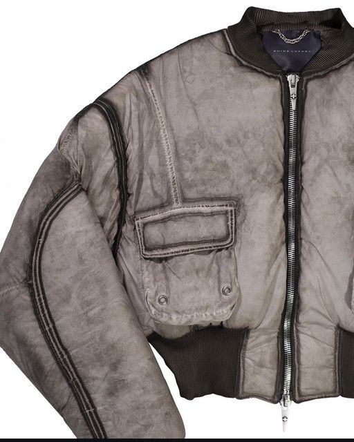 SHINE LUXURY "THRENBOLONE" LAYERED CARGO BOMBER Size US XL / EU 56 / 4 - 2 Thumbnail