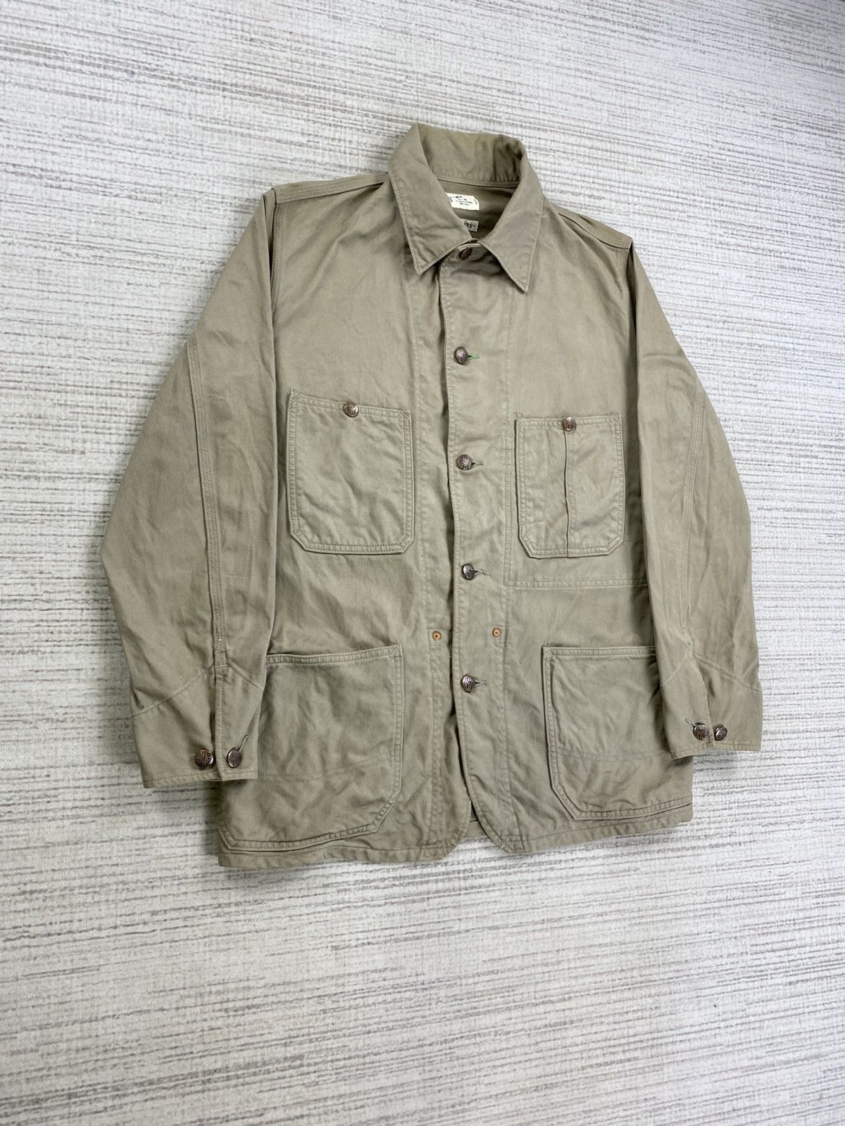Blue Blue Japan × HOLLYWOOD RANCH MARKET × Vintage Vintage Blue Blue Japan X H.R Market Work Wear Jacket Size US M / EU 48-50 / 2 - 3 Thumbnail