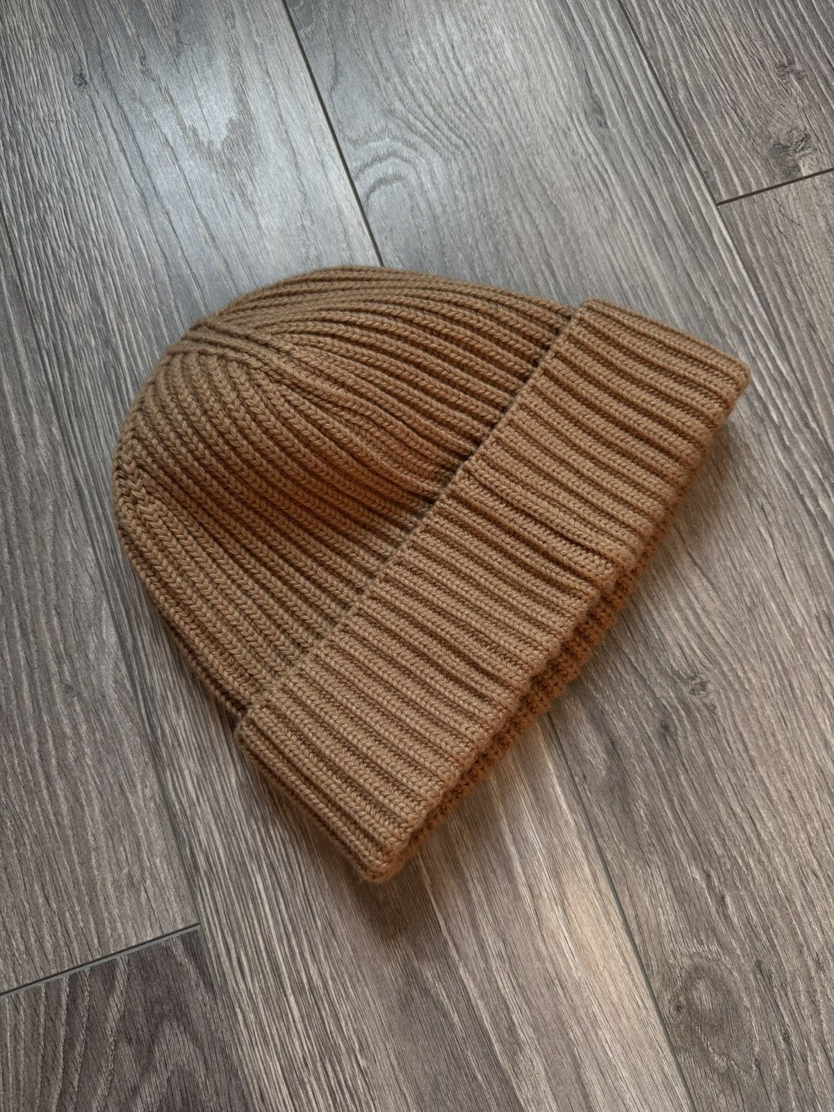 Alfred Dunhill Dunhill Cotton - cashmere Knitted Hat in Beige Size ONE SIZE - 3 Thumbnail