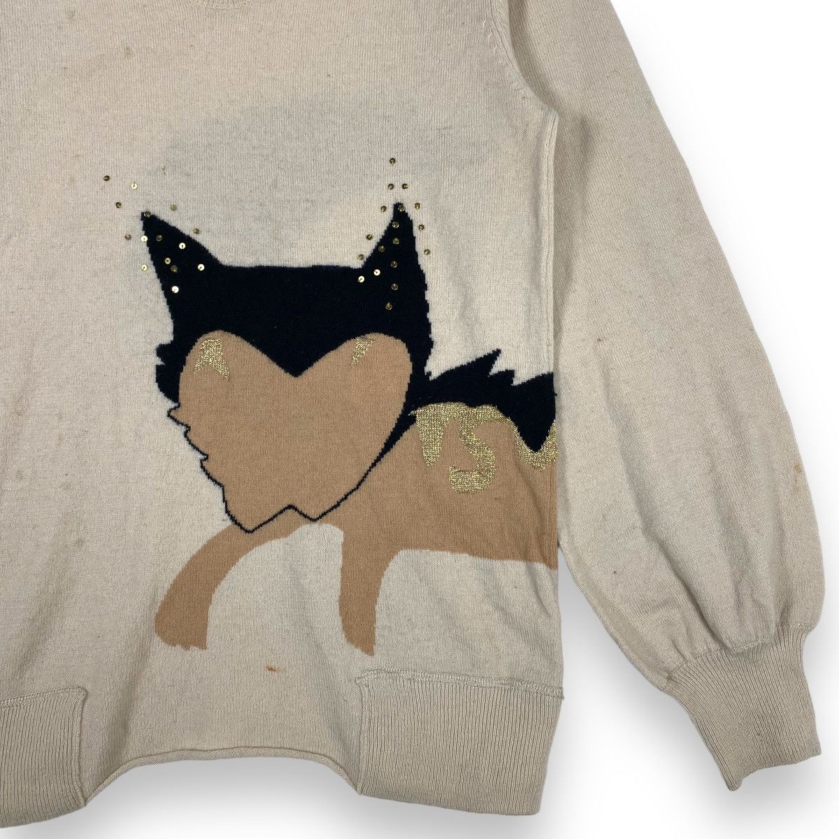 Designer × Issey Miyake × Tsumori Chisato BY ISSEY MIYAKE! TSUMORI CHISATO CAT DESIGN KNITTED JUMPER Size XS / US 0-2 / IT 36-38 - 3 Thumbnail