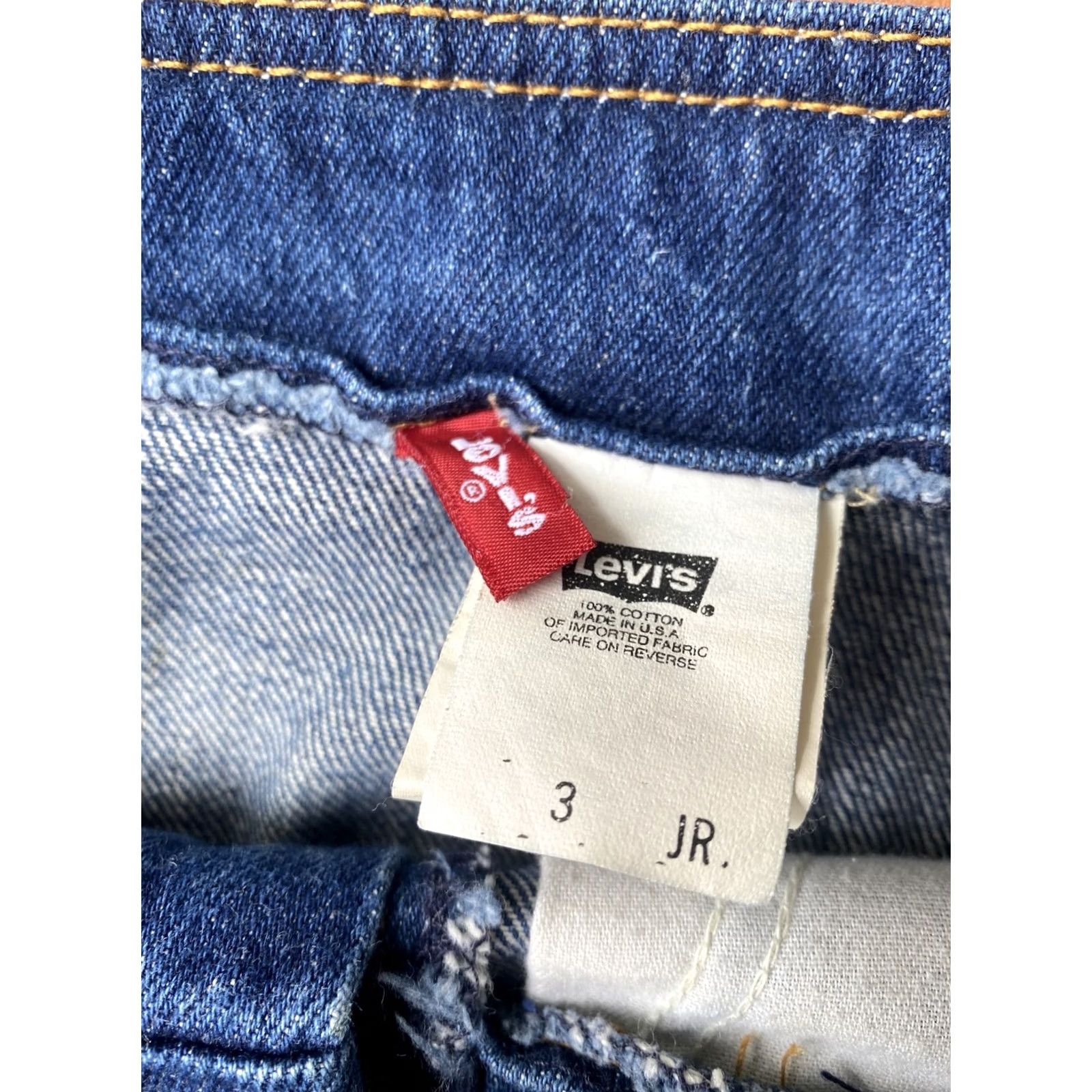 Levi's VINTAGE Levi's Denim Jean Midi Skirt Womens 3 Knee Length Blue 90s A-Line Pockets Buttons Zipper 3 Plus Size Skirt Mens Womens Girls Size 26" / US 2 / IT 38 - 2 Thumbnail