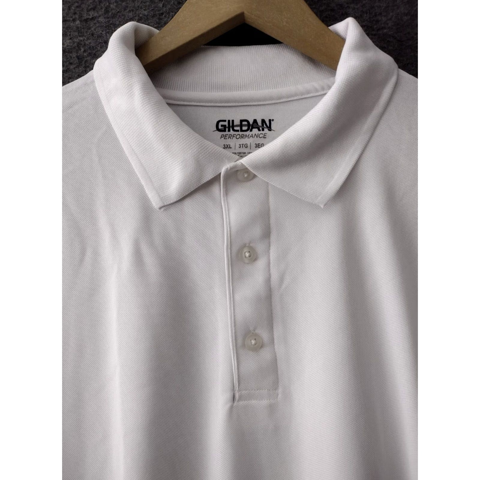 Gildan Gildan Ultra Blend Polo Shirt 3 Button Short Sleeve Men 3XL White Size US XXL / EU 58 / 5 - 3 Thumbnail