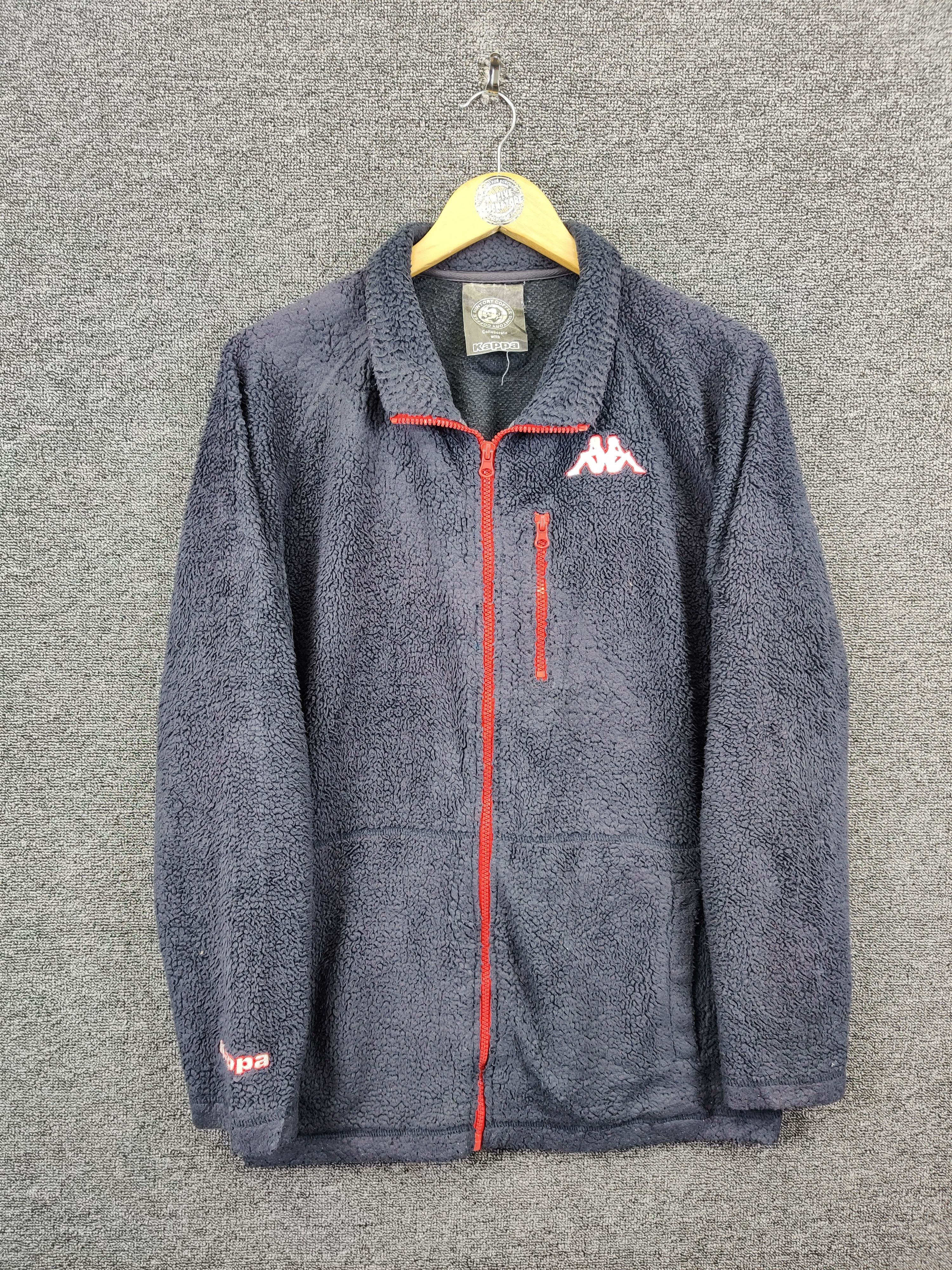 Kappa Vintage Suntory Coffee x Kappa Fleece Zipper Jacket Size US L / EU 52-54 / 3 - 1 Thumbnail