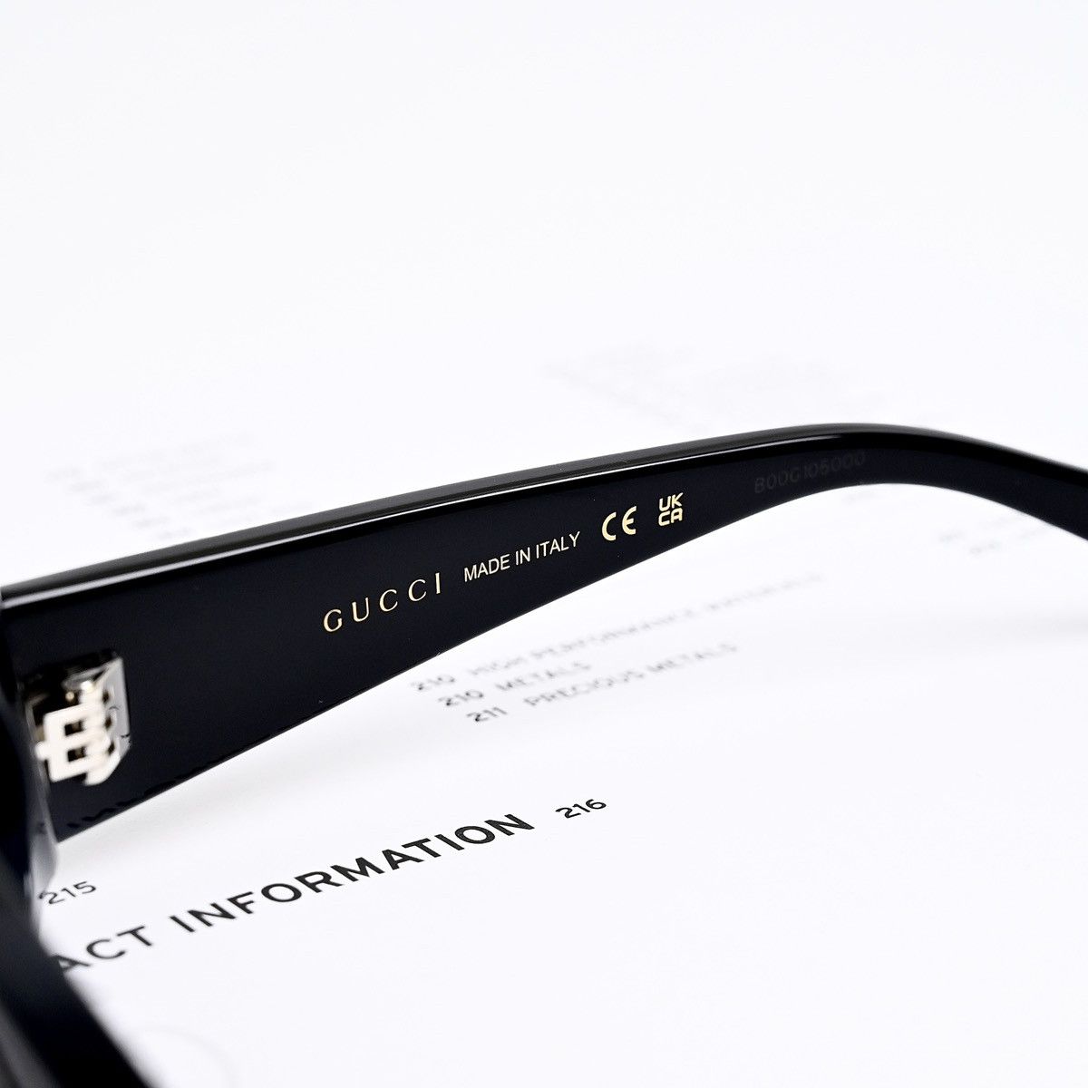 Gucci GUCCI GG1778S 001 SUNGLASSES Size ONE SIZE - 6 Thumbnail