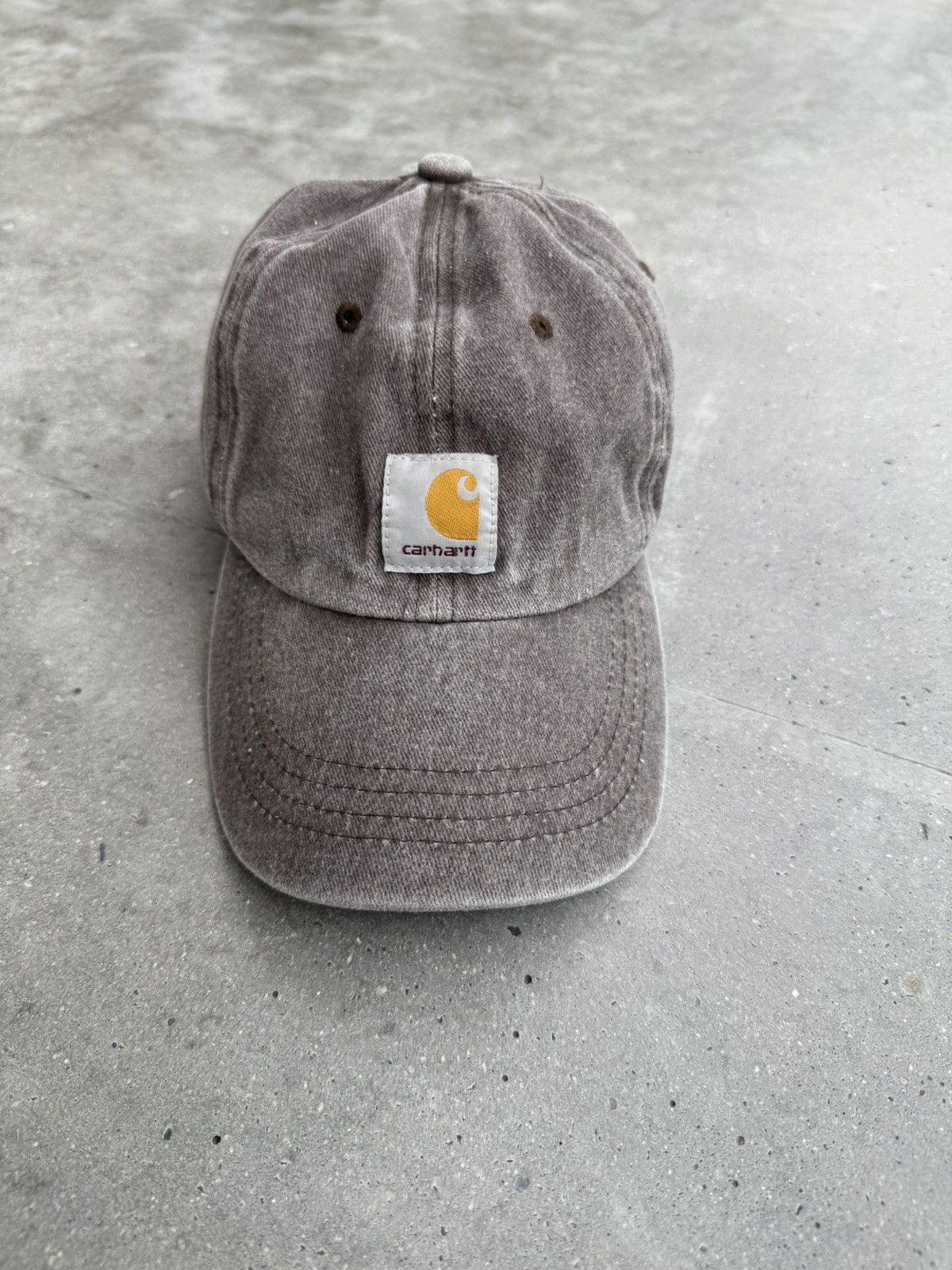Carhartt × Carhartt Wip *VINTAGE* Carhartt WIP washed brown cap Size ONE SIZE - 4 Thumbnail