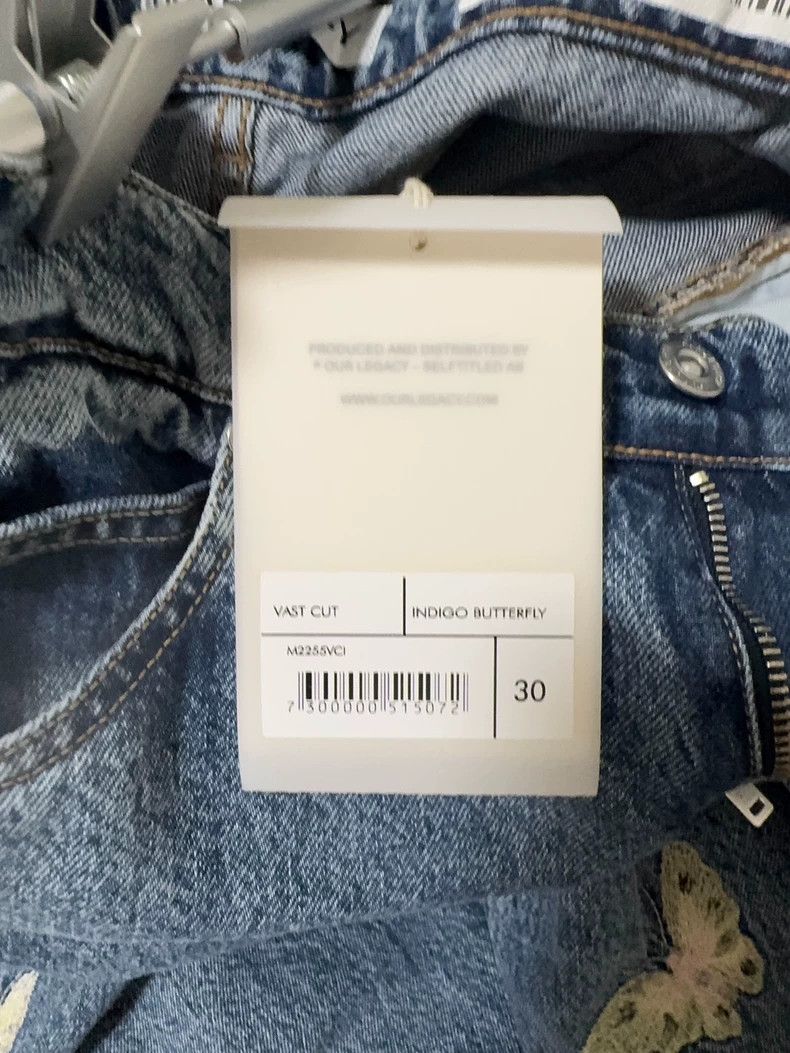 Our Legacy Our Legacy Butterfly embroidered straight jeans Size US 30 / EU 46 - 5 Thumbnail