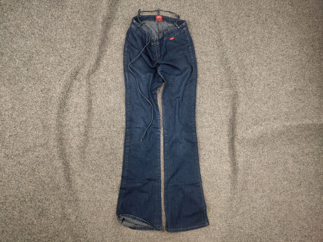 Miss Sixty Vintage Y2K Miss Sixty Low Bootcut drawstring Denim Jeans Size 28" / US 6 / IT 42 - 1 Thumbnail