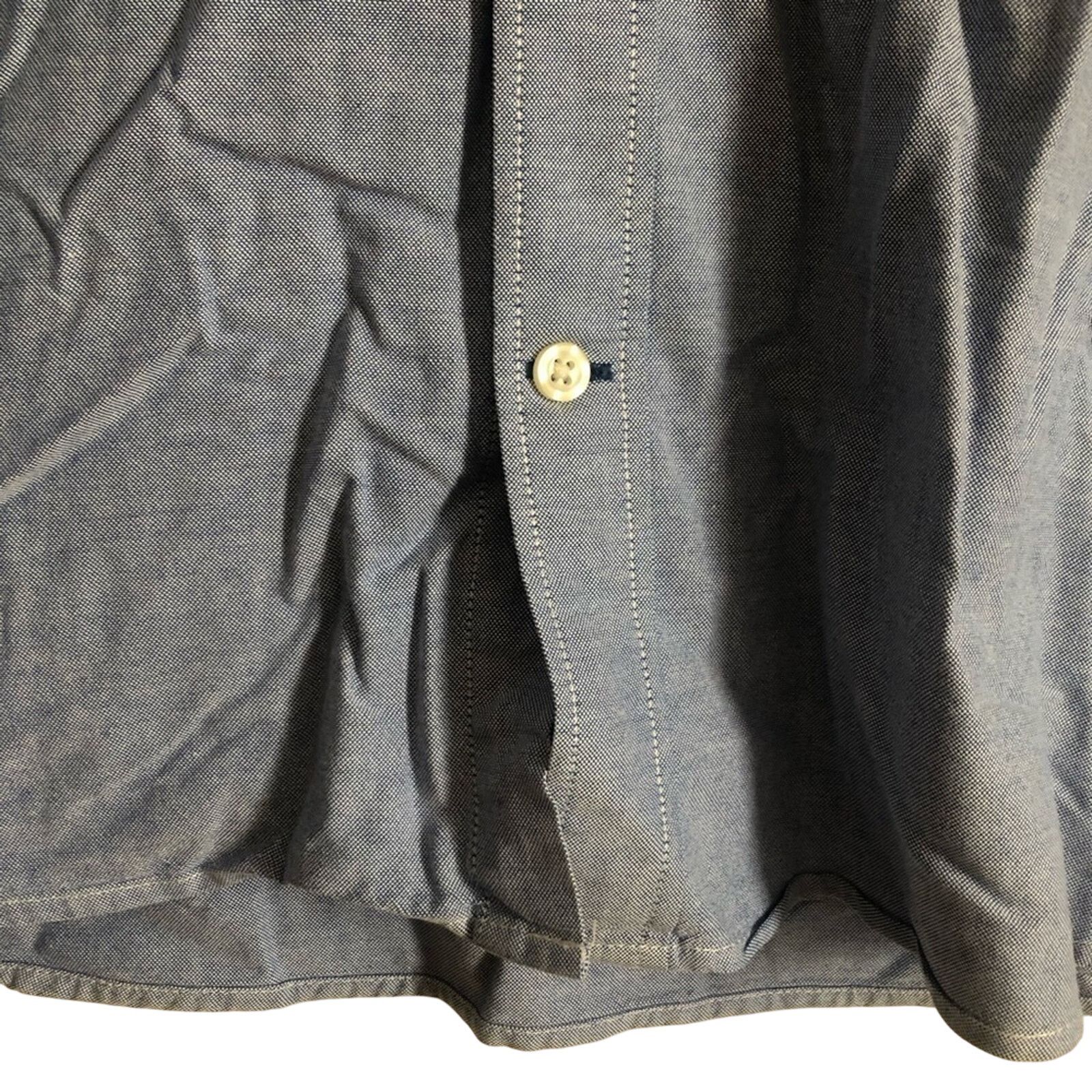 Gap Gap Men's Chambray Soft Denim Long Sleeve Button Down Shirt Size US L / EU 52-54 / 3 - 6 Thumbnail