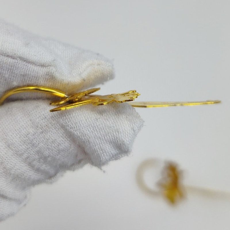 Disney Disney Signed Gold Tone Tinkerbell Dangle Earrings Size ONE SIZE - 7 Thumbnail