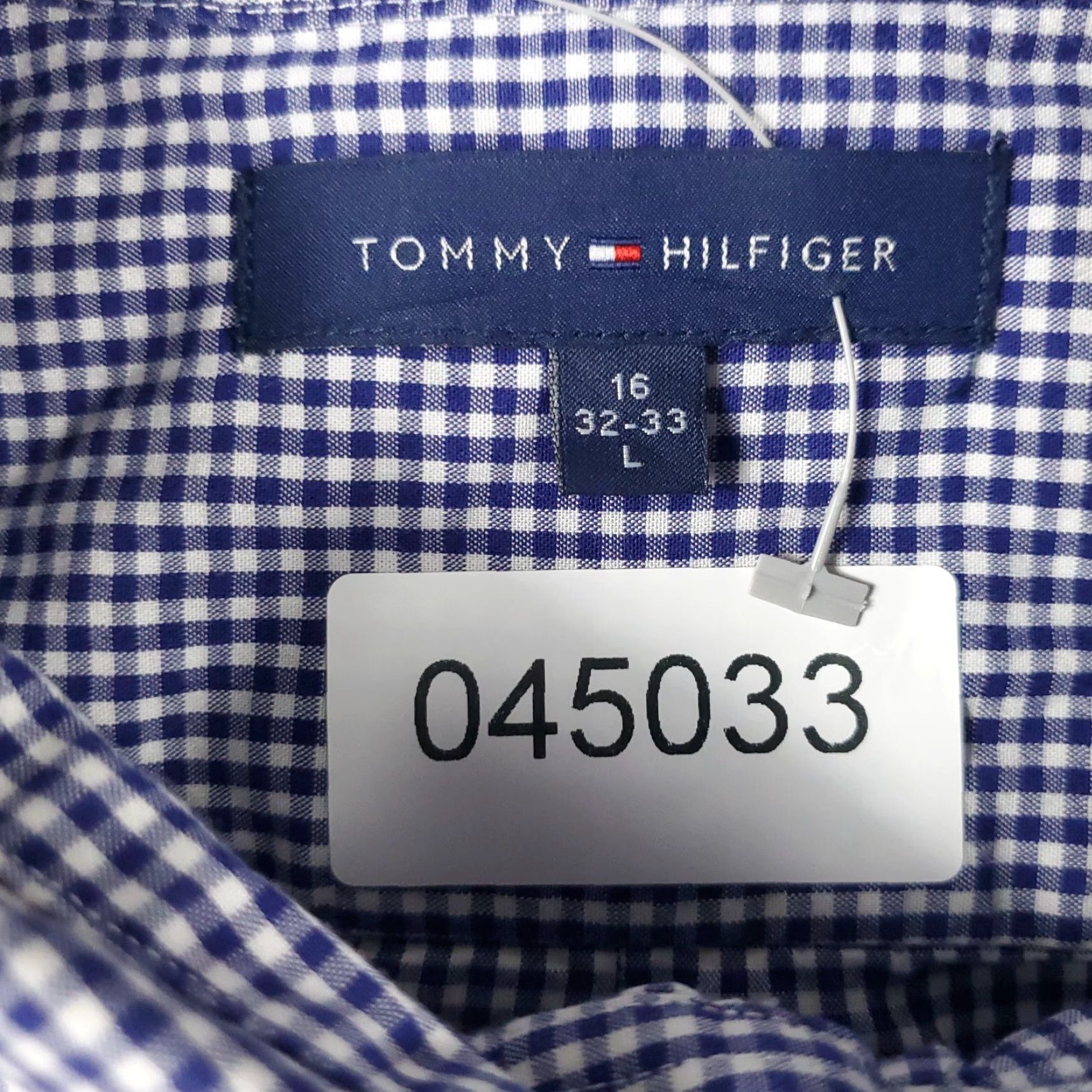 Tommy Hilfiger VINTAGE? No. Tommy Hilfiger Shirt Mens Large Blue Check Casual Button-Up Long Sleeve Size US L / EU 52-54 / 3 - 6 Thumbnail