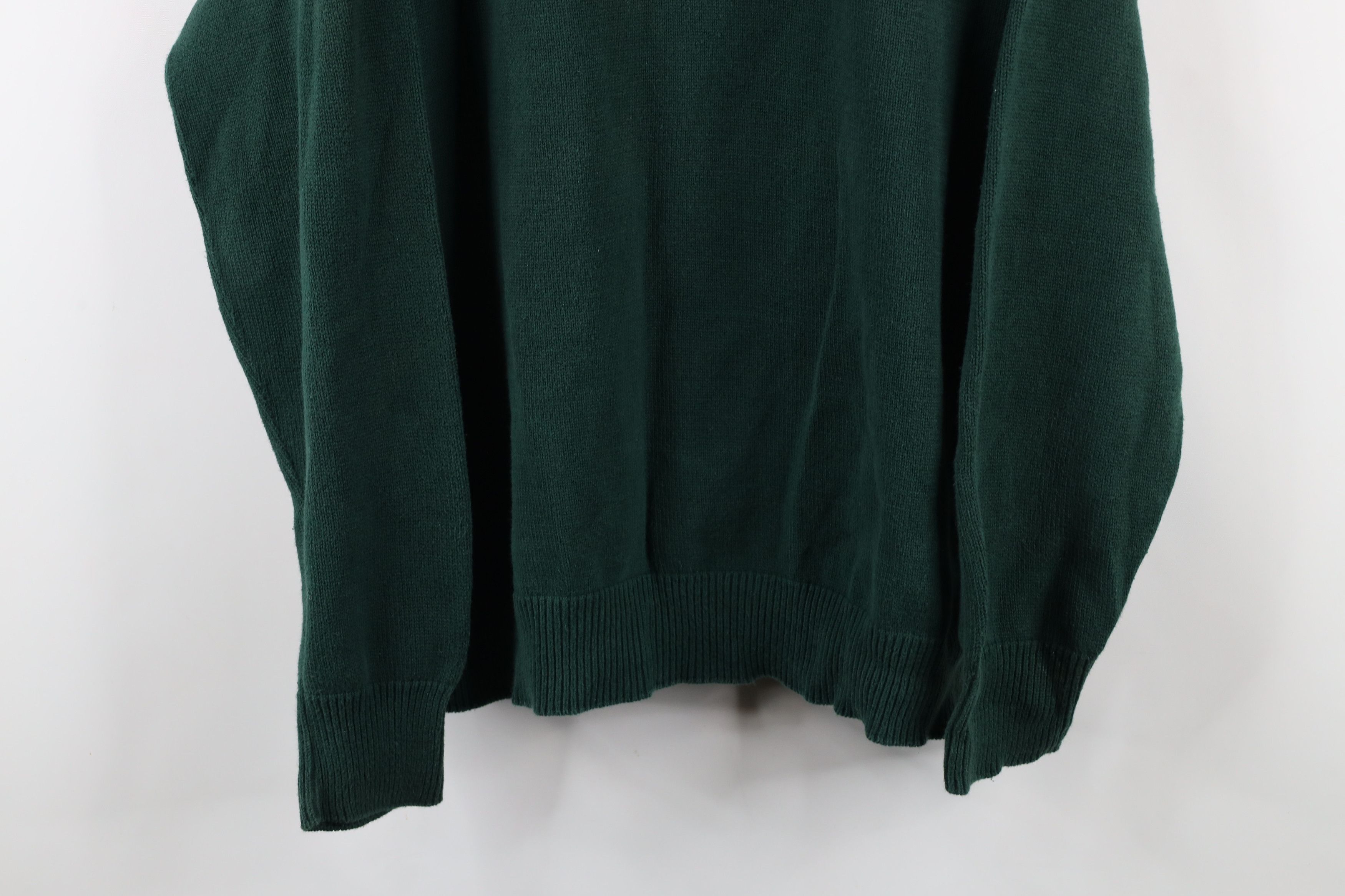 Vintage Vintage 90s Deep Springs Trout Club Knit Sweater Green USA Size US XXL / EU 58 / 5 - 3 Thumbnail