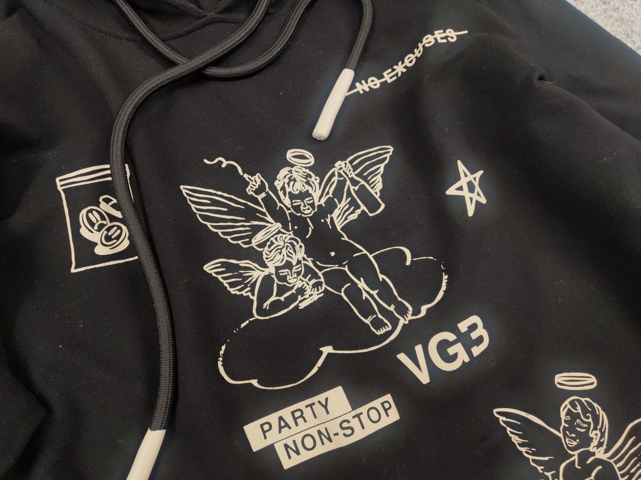 Japanese Brand Vagabond Studio Design Art Logo Make Sex Oversized Hoodie Size US M / EU 48-50 / 2 - 9 Thumbnail