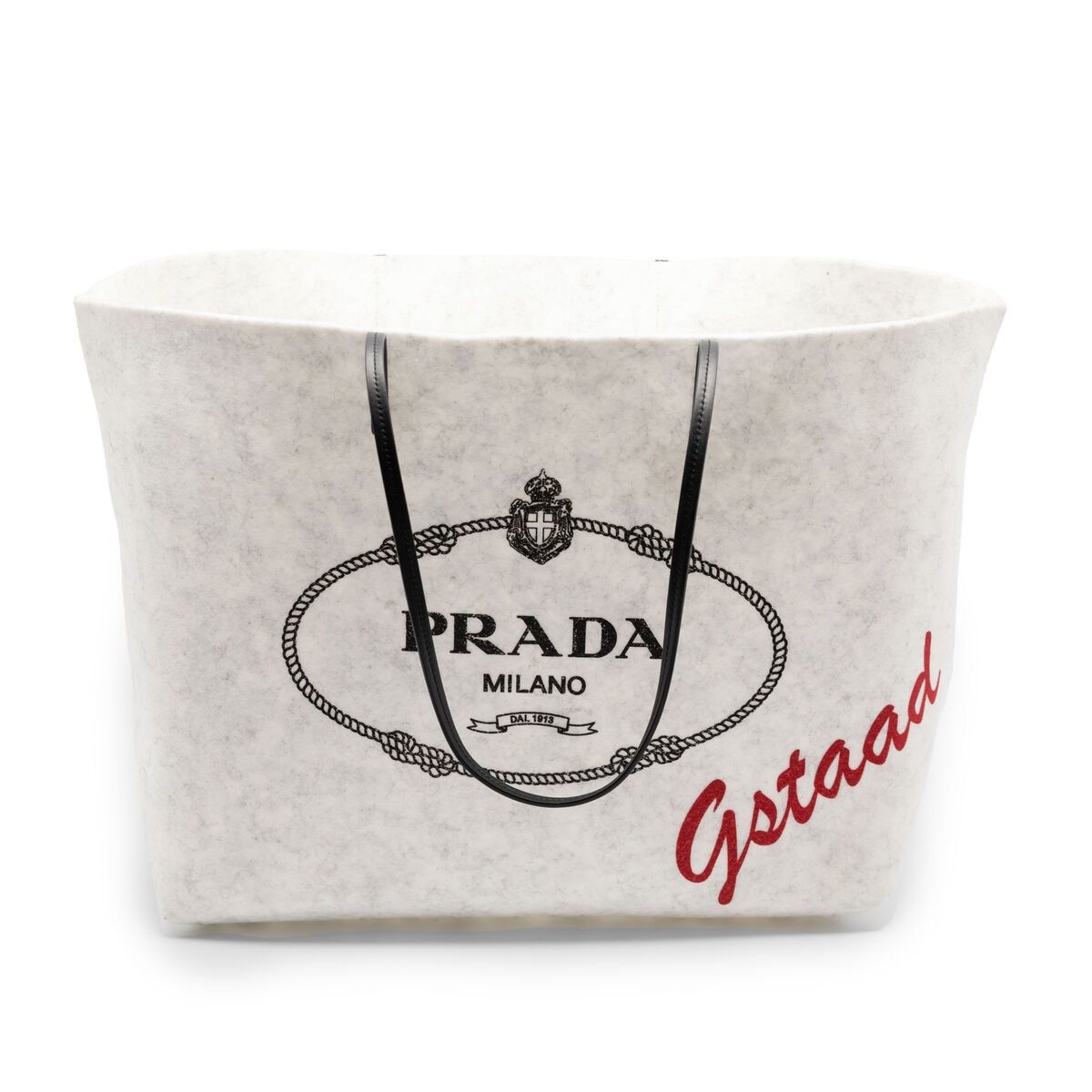 Prada Prada grey felt tote bag Size ONE SIZE - 5 Thumbnail