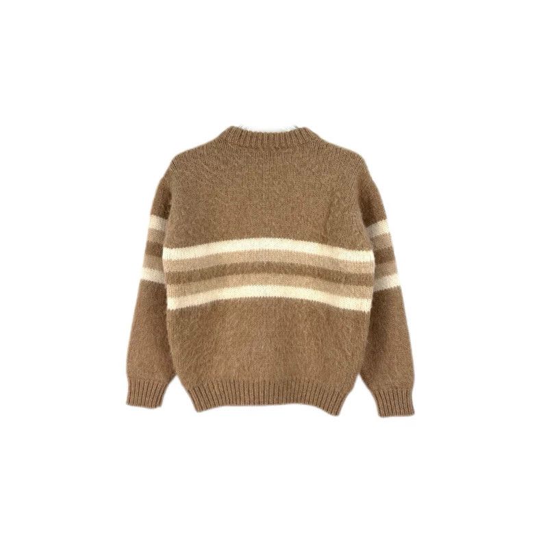 Prada Prada Size 38 Camel striped alpaca wool sweater 2502-Nexta Size US XS / EU 42 / 0 - 2 Thumbnail