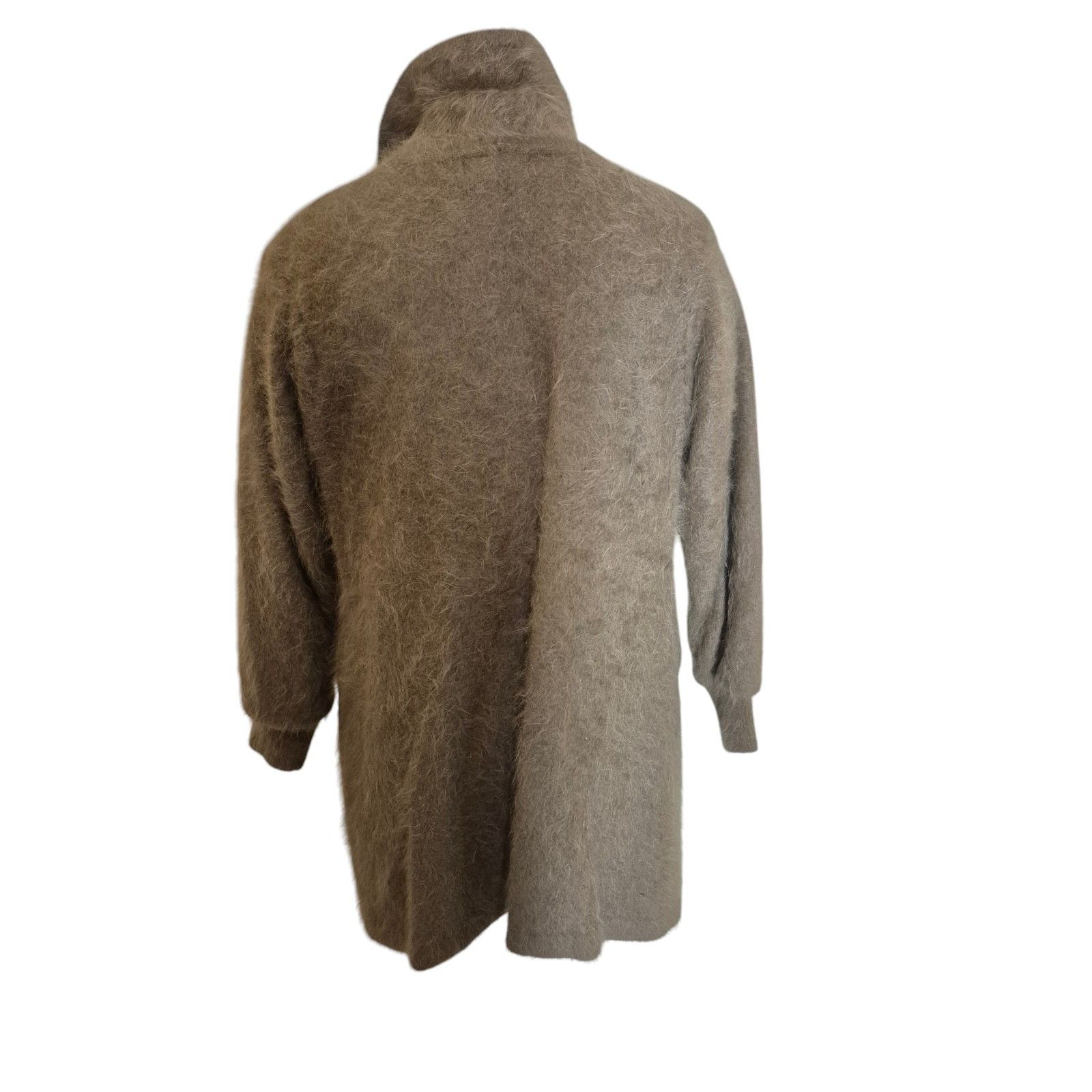 Vintage Vanesha Vintage Angora Mink Coatigan Sweater Oversized Brown Size M / US 6-8 / IT 42-44 - 6 Thumbnail