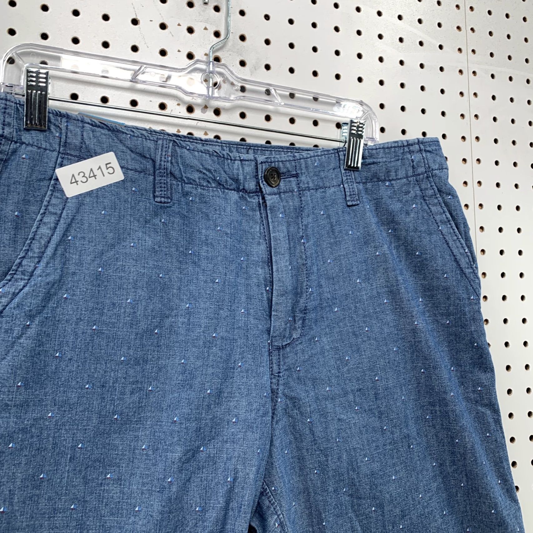 Vintage Aéropostale Chino Shorts Men 34 Classic Casual Flat Front Blue 9in Inseam NWT Mens Size US 34 / EU 50 - 3 Thumbnail