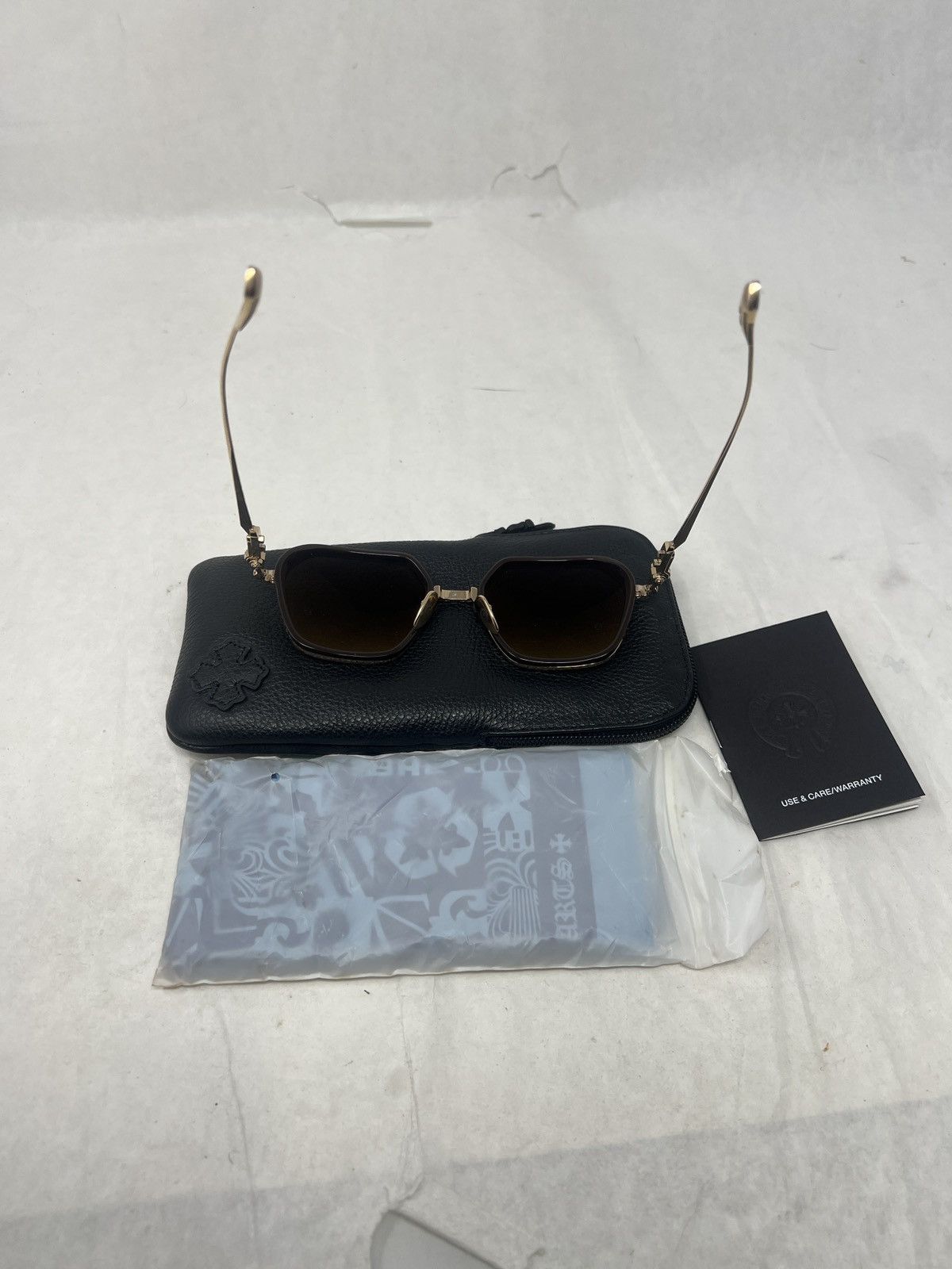 Chrome Hearts Chrome Hearts Danger Zone Sunglasses Brown Size ONE SIZE - 3 Thumbnail