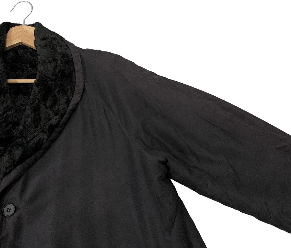 Yohji Yamamoto Vintage Y’s Bis Yohji Yamamoto Inner Fleece Overcoat Jacket Size XL / US 12-14 / IT 48-50 - 2 Thumbnail