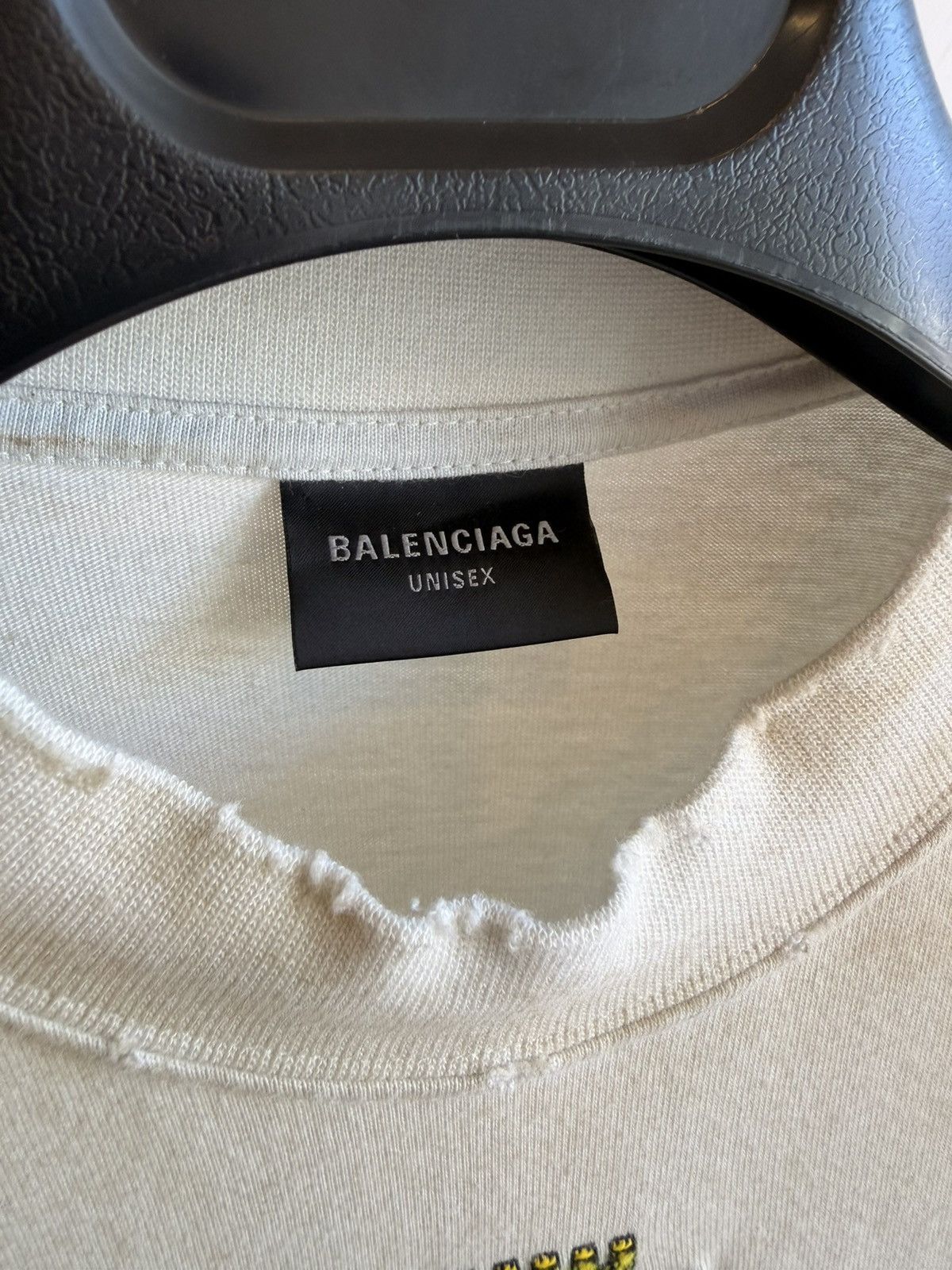 Balenciaga BALENCIAGA Men's Skater T Shirt Oversized In Neutral Size 1 Size US XXS / EU 40 - 14 Thumbnail