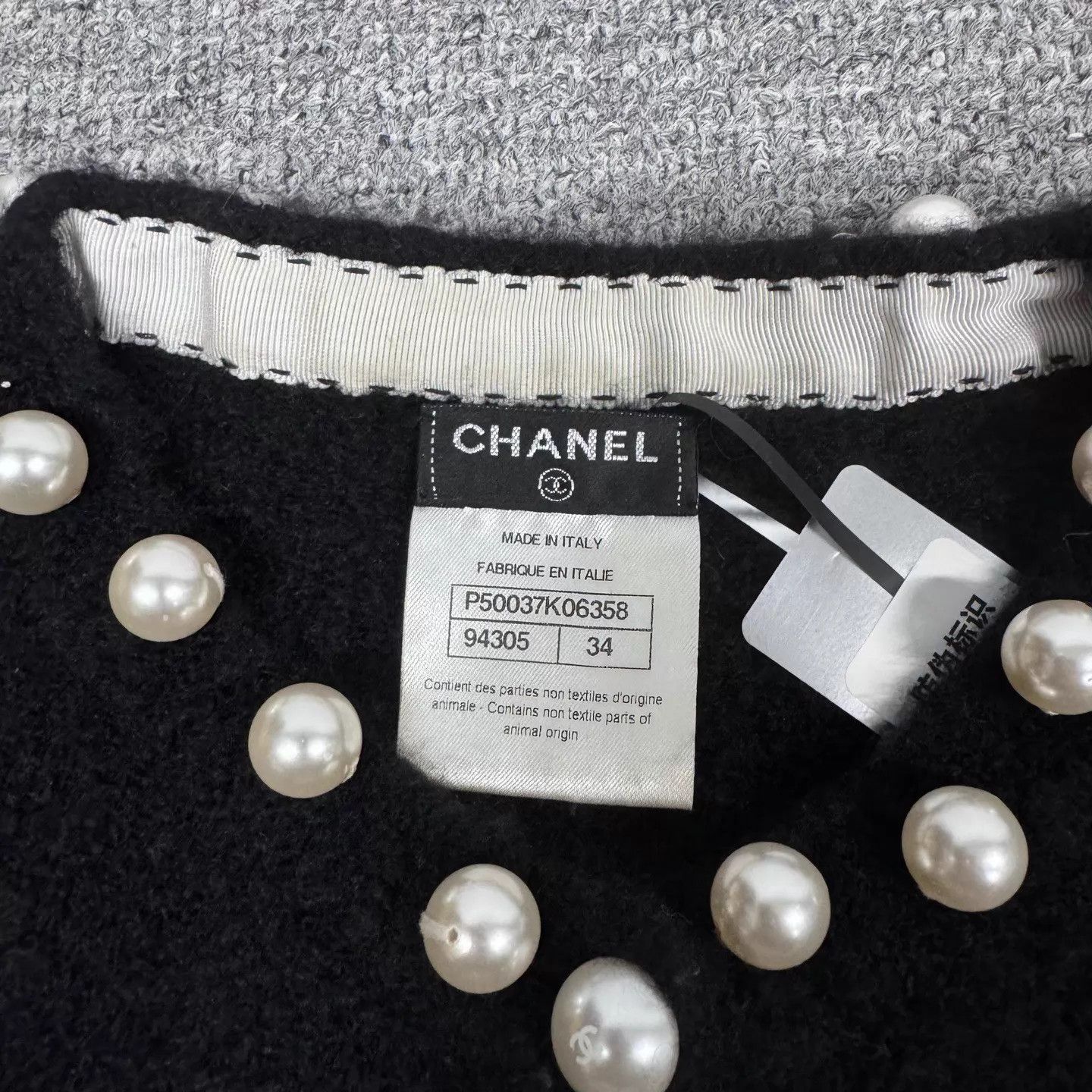 Chanel Chanel Pearl Cashmere Knit Cardigan 34 Size XS / US 0-2 / IT 36-38 - 5 Thumbnail