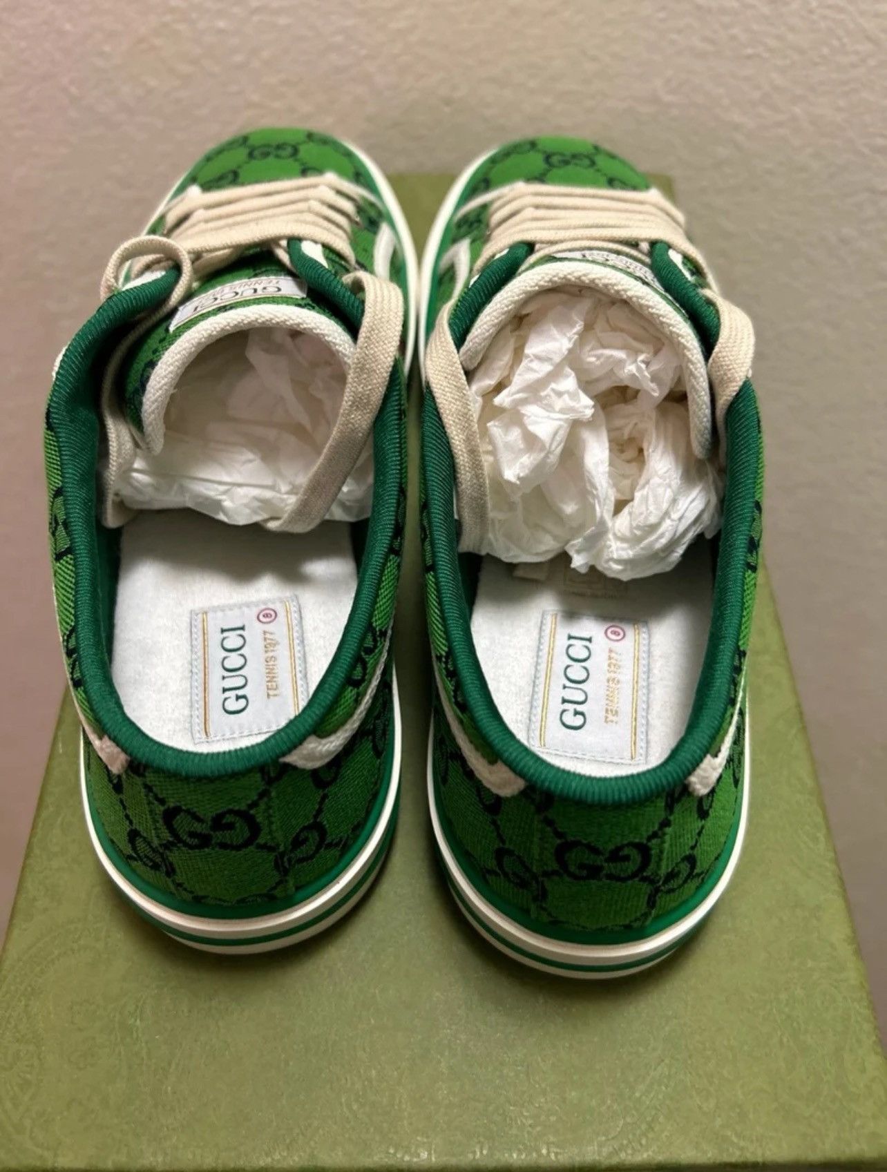 Gucci Gucci 1977 Tennis Shoes “Green” Size US 9 / EU 42 - 4 Thumbnail
