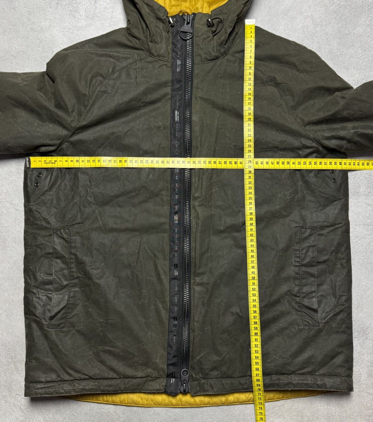 Barbour Barbour International Zip Up Hooded Wax Cotton Jacket Size US M / EU 48-50 / 2 - 17 Thumbnail