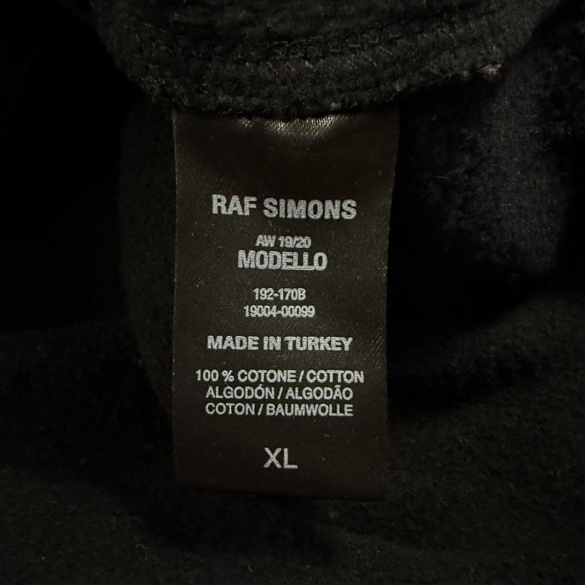 Raf Simons Raf Simons AW19 Black Illusion Collar Sweatshirt Size US XL / EU 56 / 4 - 7 Thumbnail