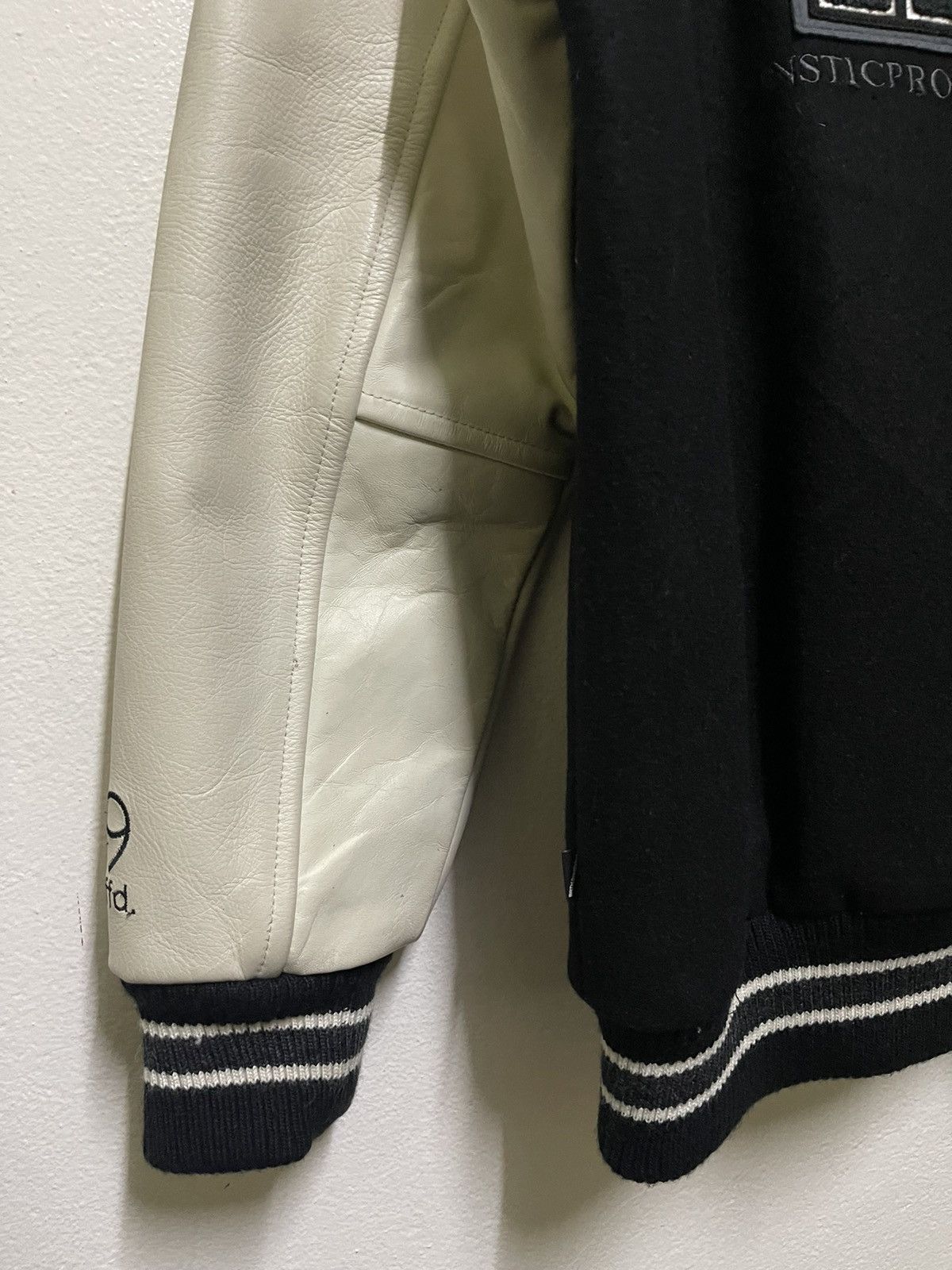 Japanese Brand Brth:Breath / Number Nine Varsity Leather Jacket Size US L / EU 52-54 / 3 - 14 Thumbnail