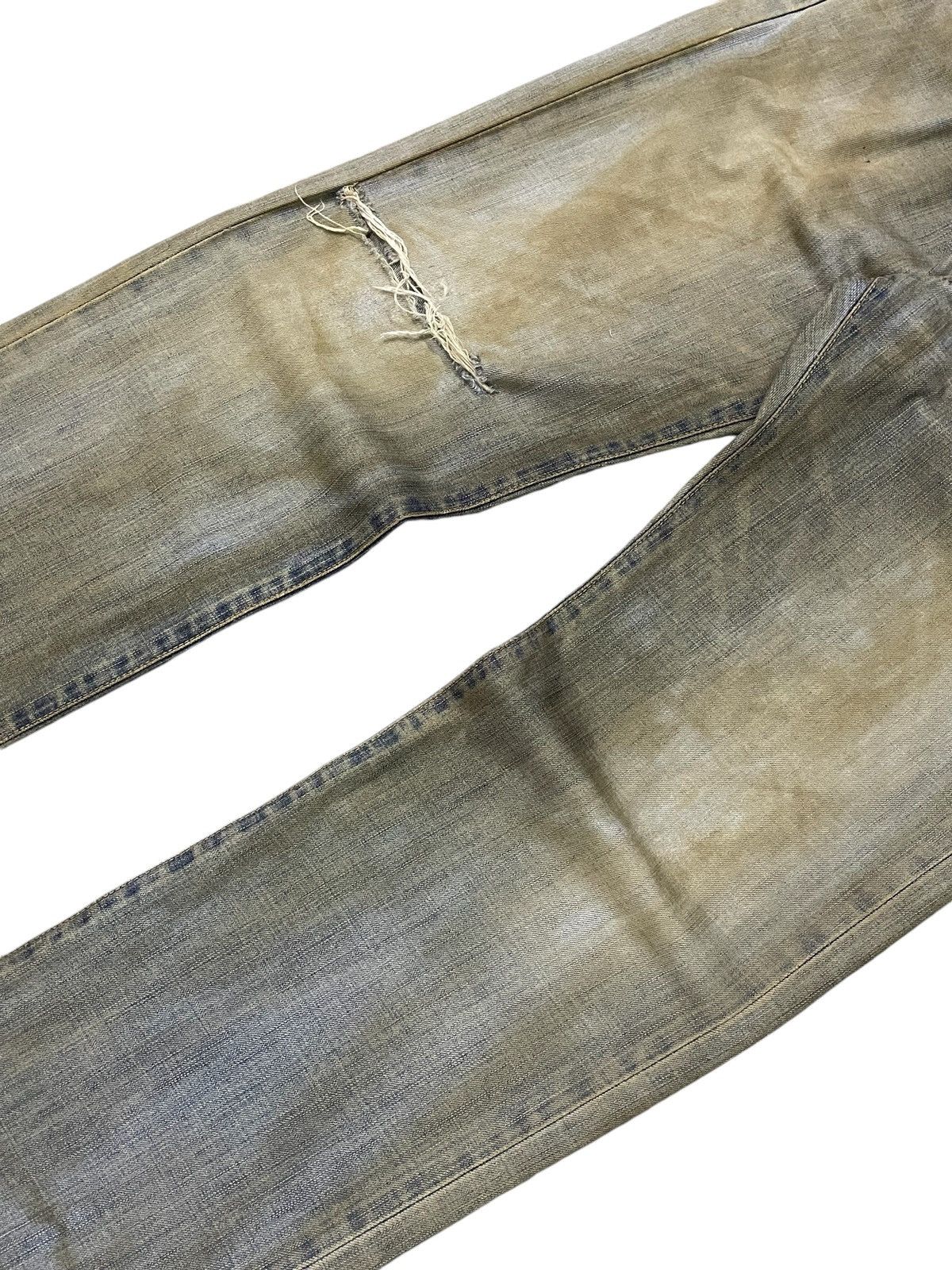 Edwin × Hysteric Glamour Edwin 503Z Muddy Wash Rusty Trashed Loose Jeans Size US 31 - 4 Thumbnail
