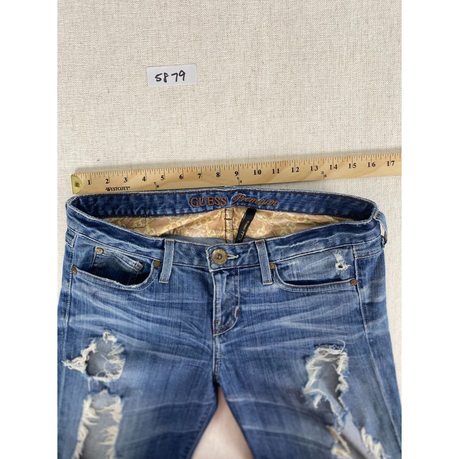 Guess Guess Premium Jeans Womens 30 Blue Denim Stretch Size 30" / US 8 / IT 44 - 7 Thumbnail