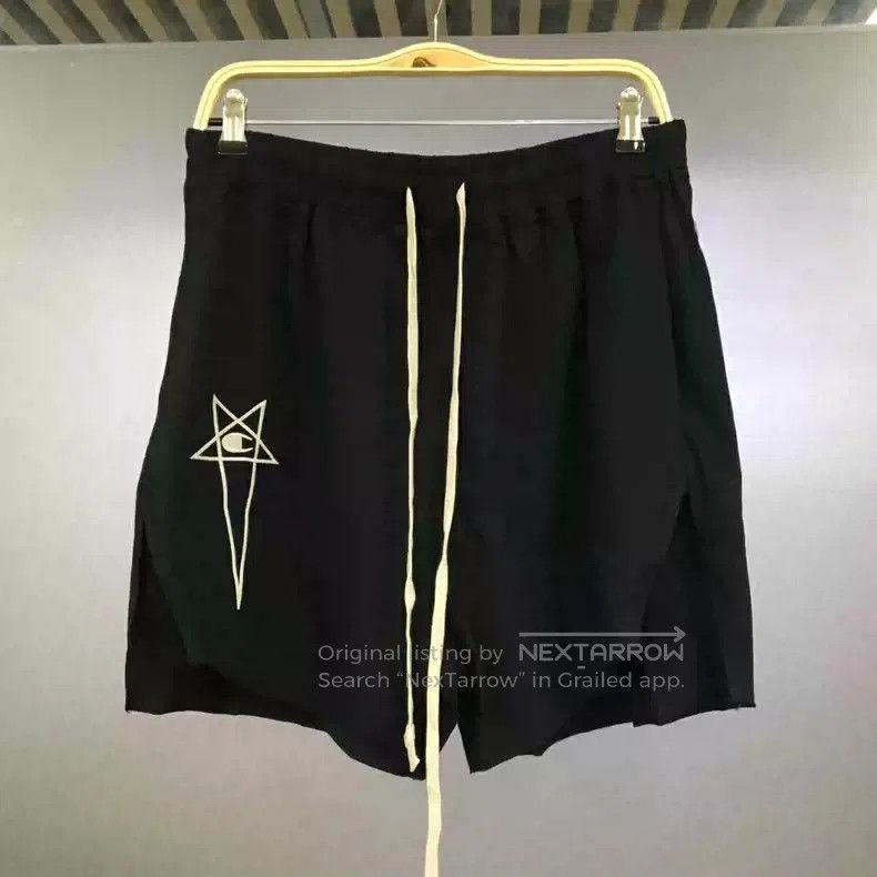 Rick Owens Rick Owens X champione black sports split shorts. Size US 36 / EU 52 - 1 Thumbnail
