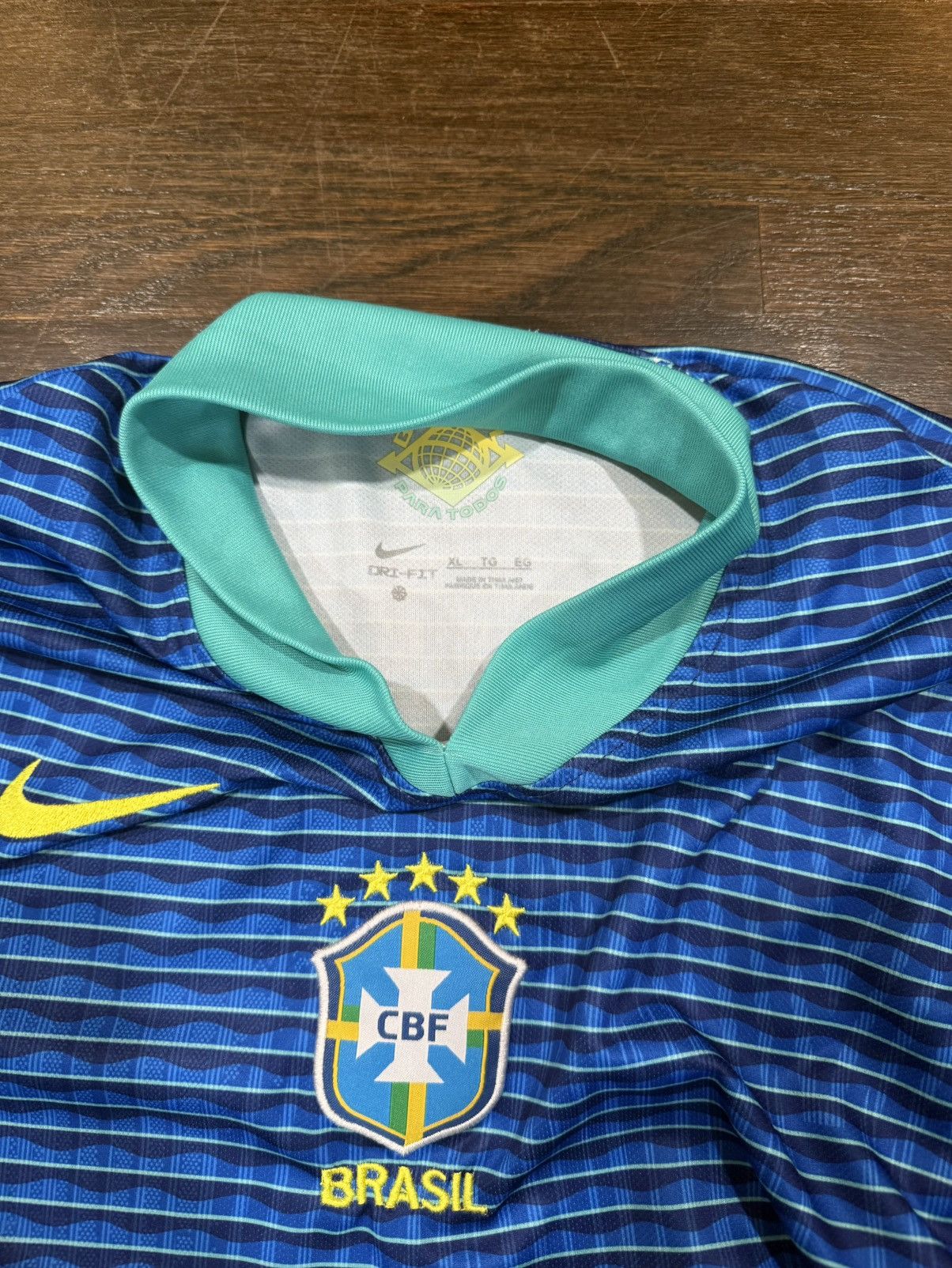 Nike Blue nike brazil jersey Size US XL / EU 56 / 4 - 3 Thumbnail