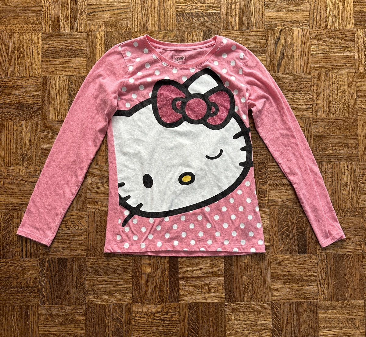 Japanese Brand 2013 Hello Kitty Long Sleeve Graphic Tee Size S / US 4 / IT 40 - 1 Thumbnail