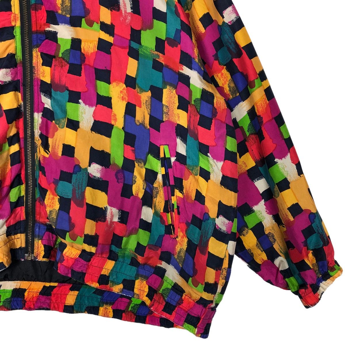Japanese Brand 🔥90’s Vintage Silk Bomber Jacket EVR Art Issey Miyake Size US XL / EU 56 / 4 - 5 Thumbnail